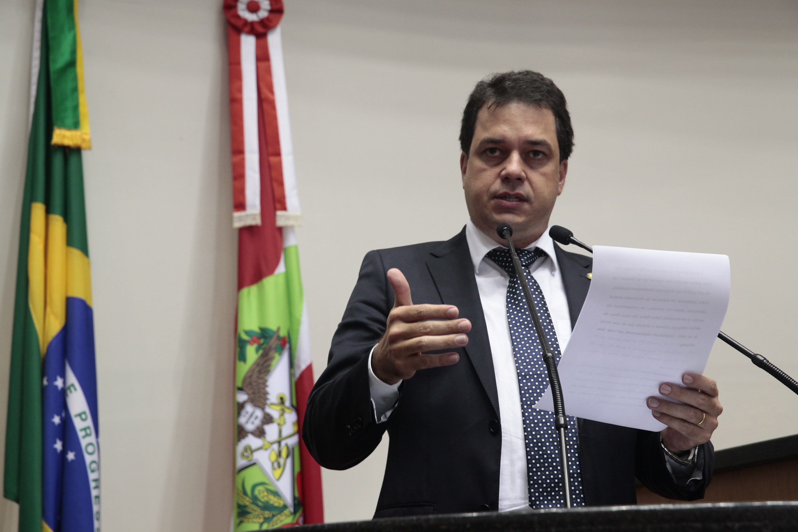 Sessão Ordinária - Plenário Osni Regis. Deputado Rodrigo Minotto (PDT) Foto: Eduardo Guedes de Oliveira / Agência AL