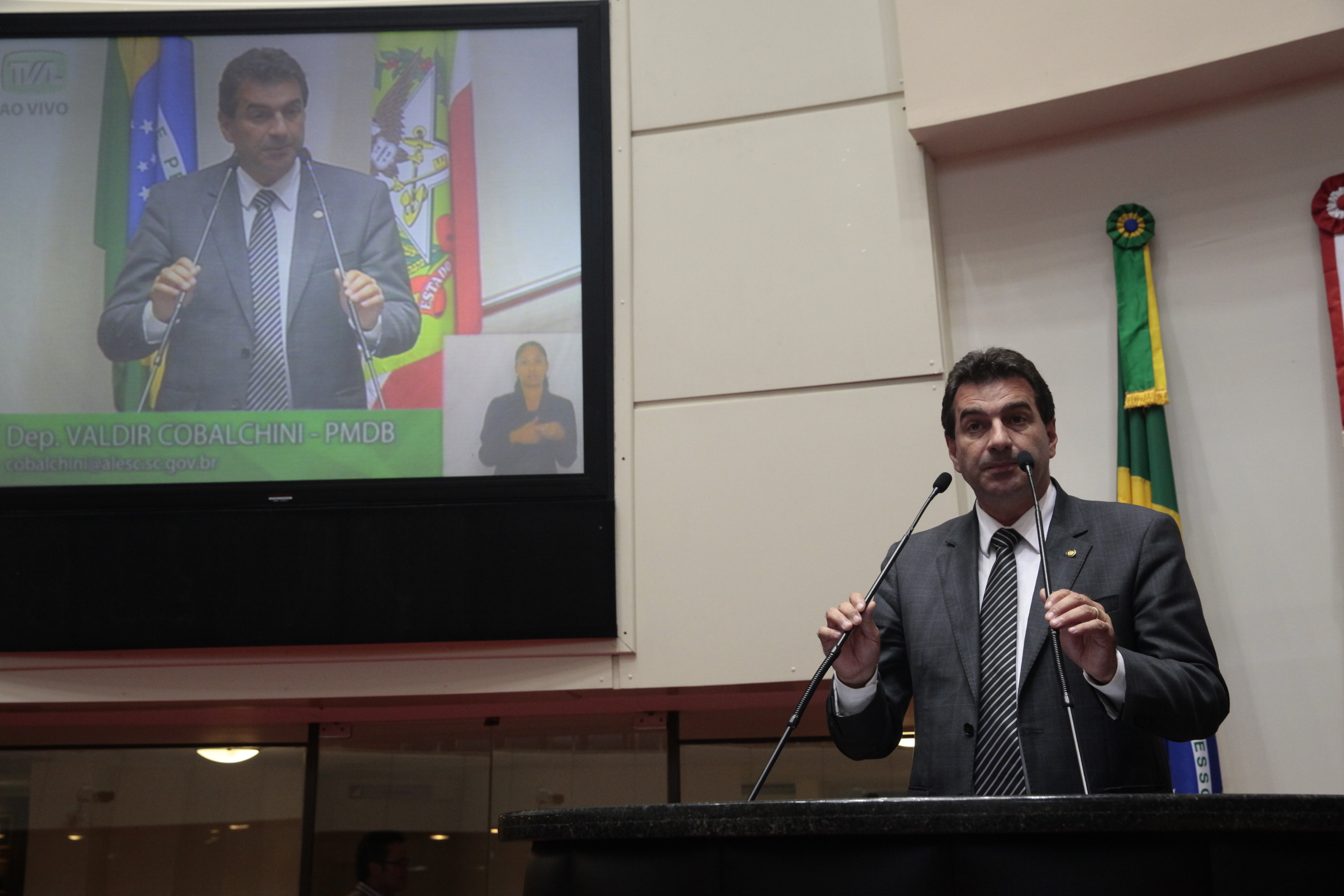Sessão Ordinária - Plenário Osni Regis.Deputado Valdir Cobalchini (PMDB)  Foto: Eduardo Guedes de Oliveira / Agência AL