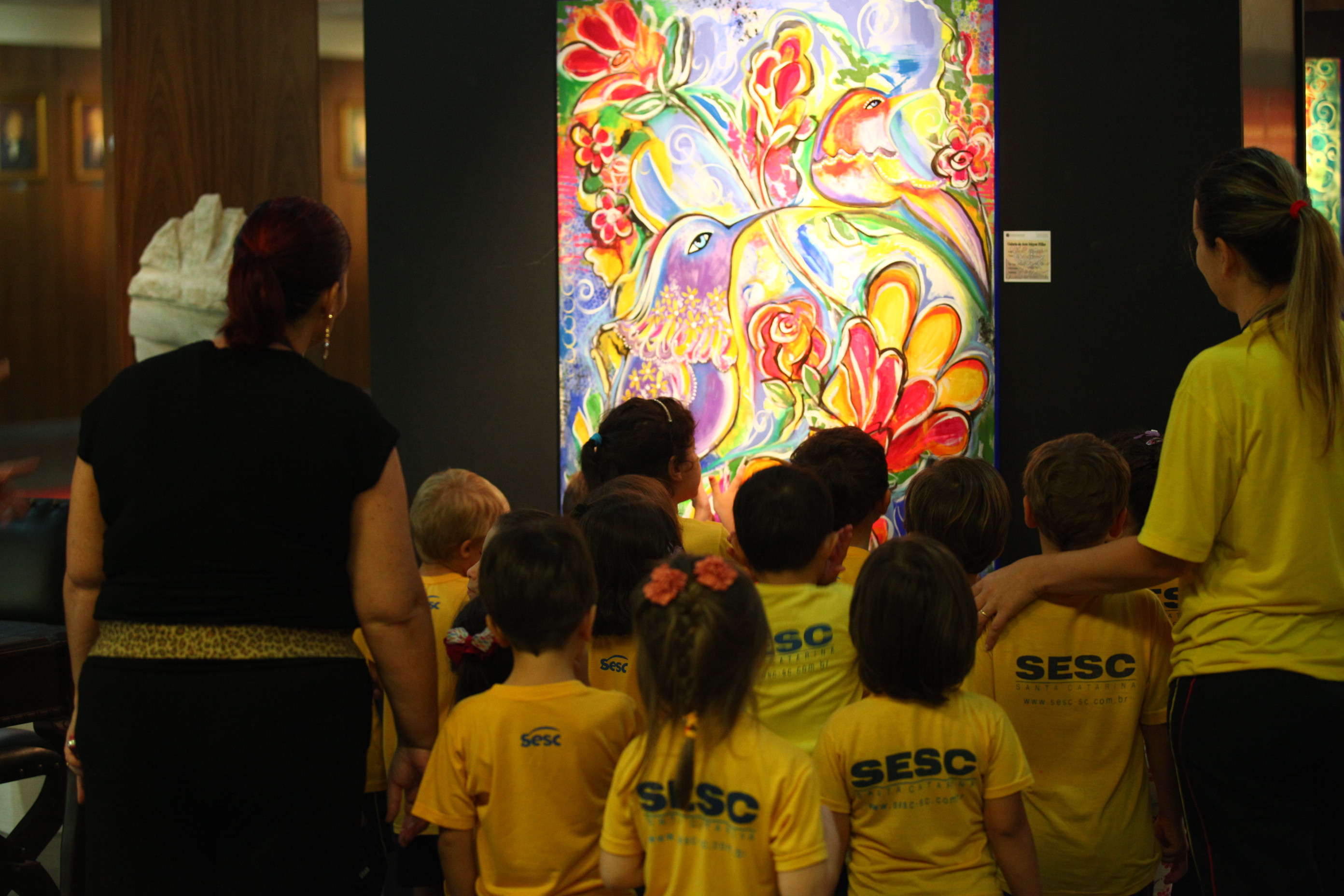Visita de Alunos do SESC à Galeria de Artes