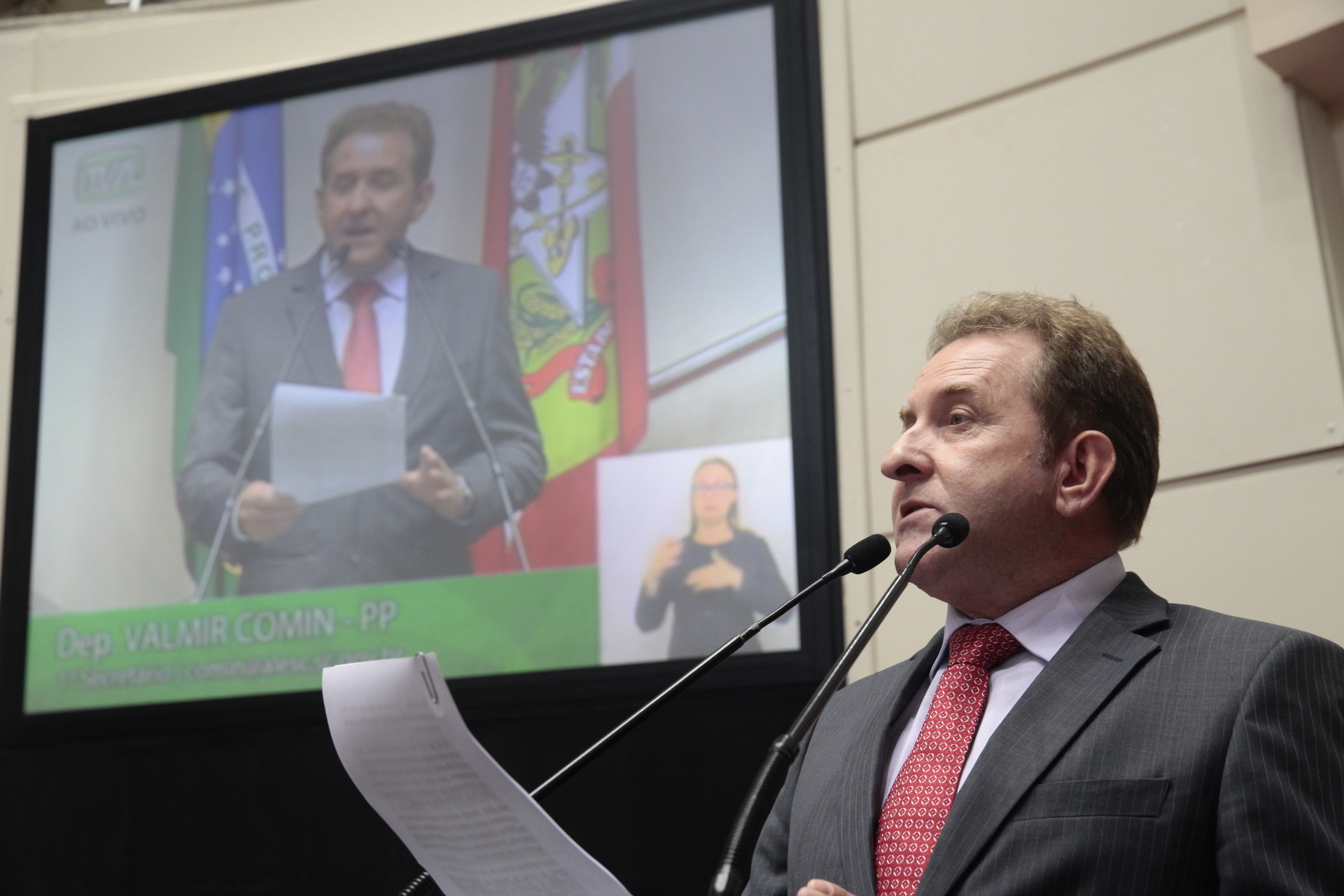 Sessão Ordinária. Deputado Valmir Comin (PP)  Foto: Eduardo Guedes de Oliveira / Agência AL