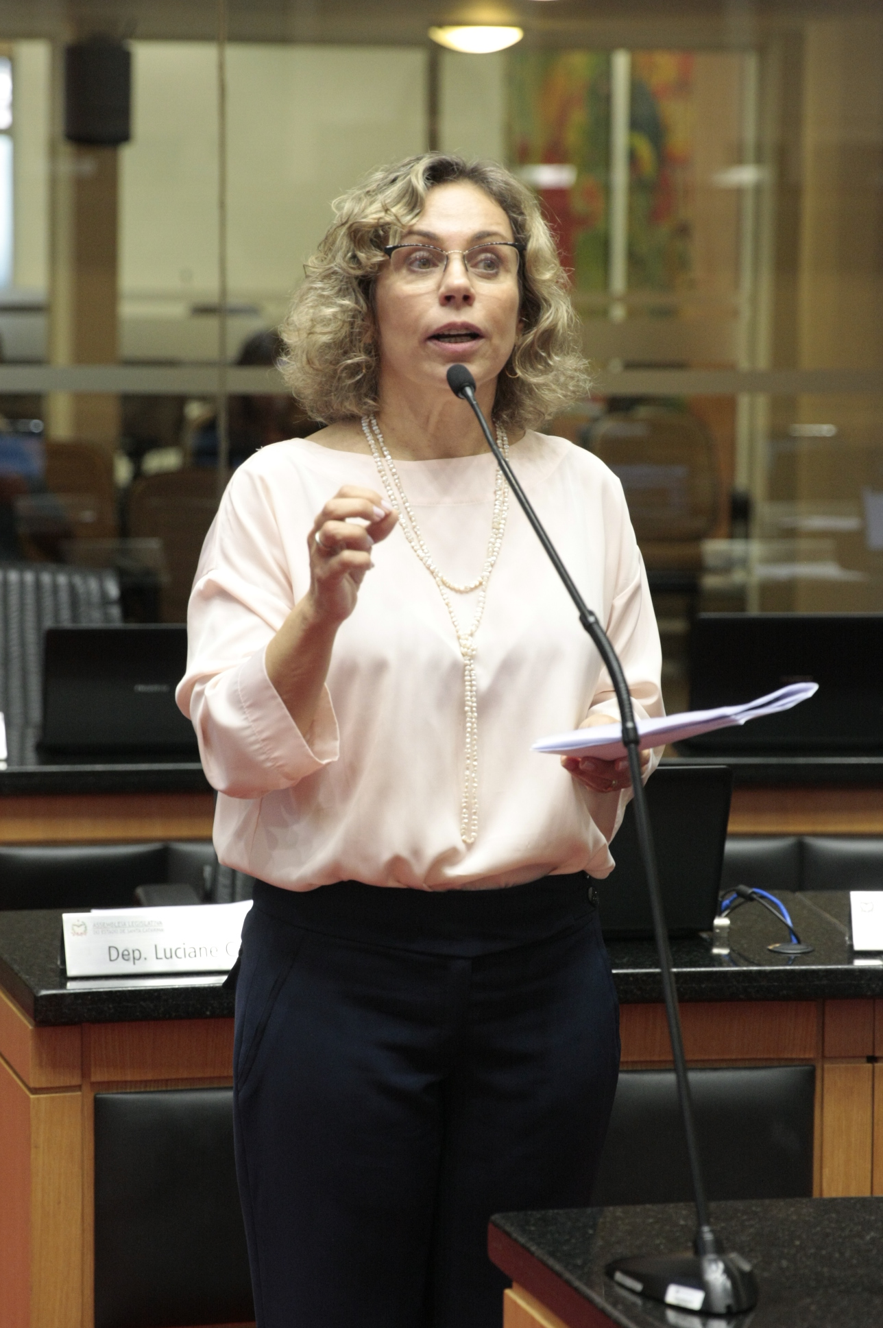 Sessão Ordinária. Deputada Ana Paula Lima (PT). Yuri Santos / Agência AL