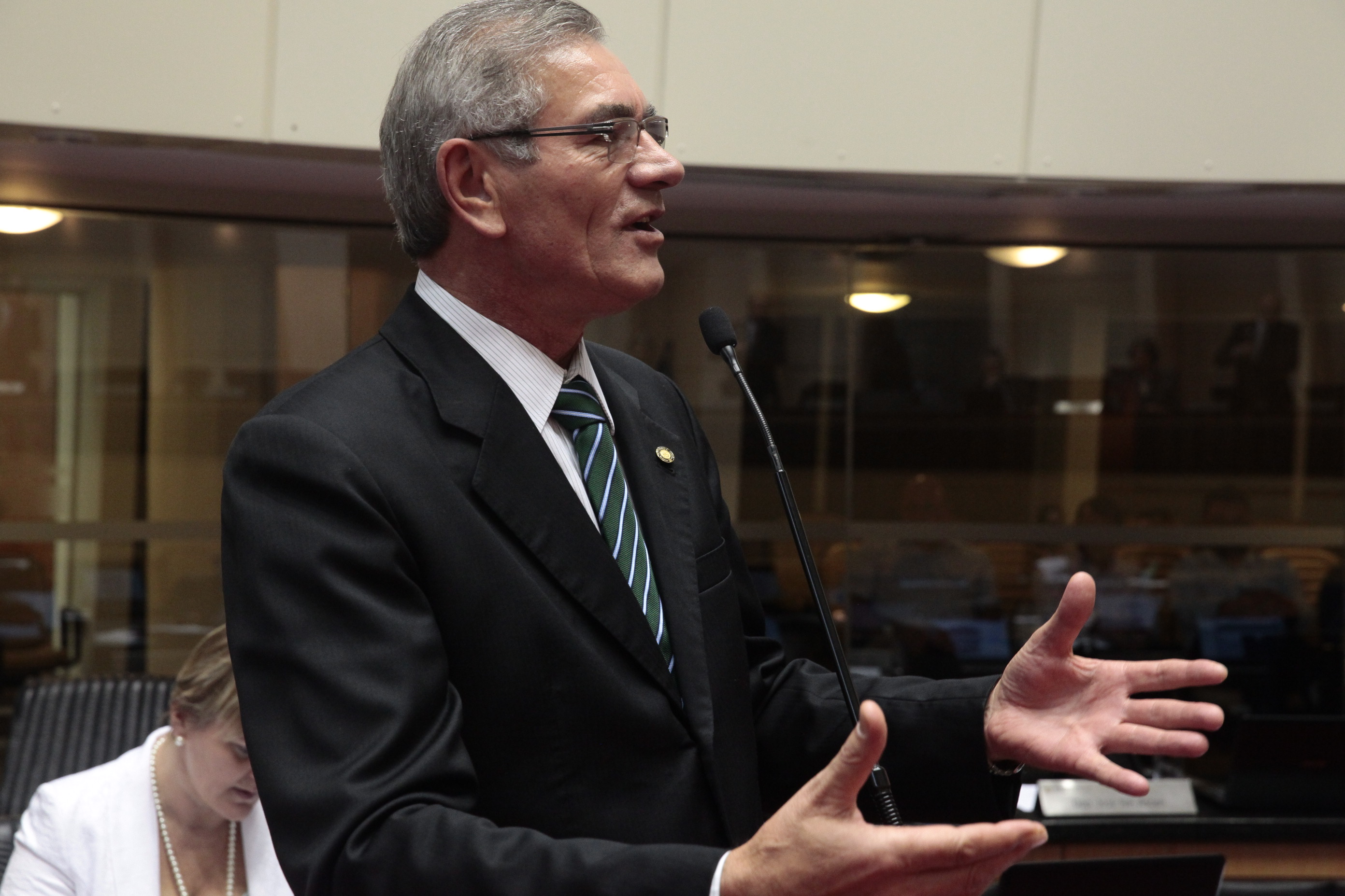 Deputado Silvio Dreveck (PP)  Sessão Ordinária. Foto: Eduardo Guedes de Oliveira / Agência AL