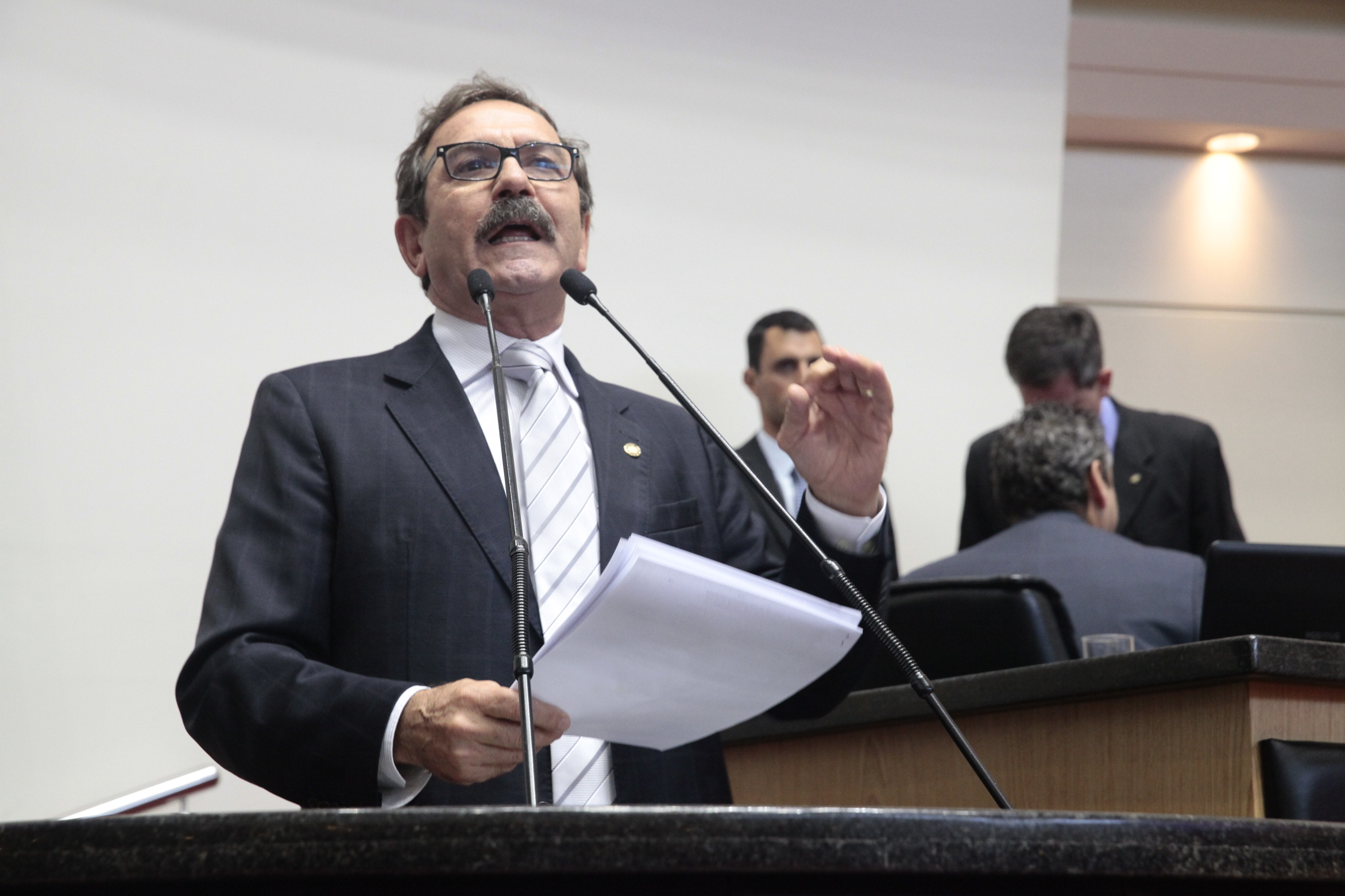 Deputado Serafim Venzon (PSDB)  Sessão Ordinária. Foto: Eduardo Guedes de Oliveira / Agência AL