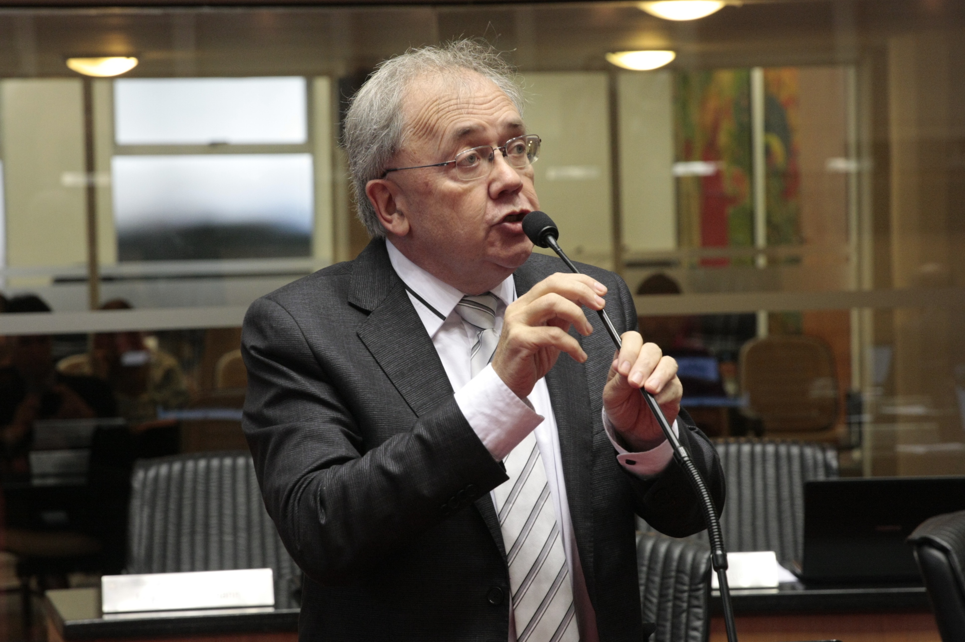 Sessão Ordinária. Deputado Fernando Coruja (PMDB).  Foto: Yuri Santos / Agência AL