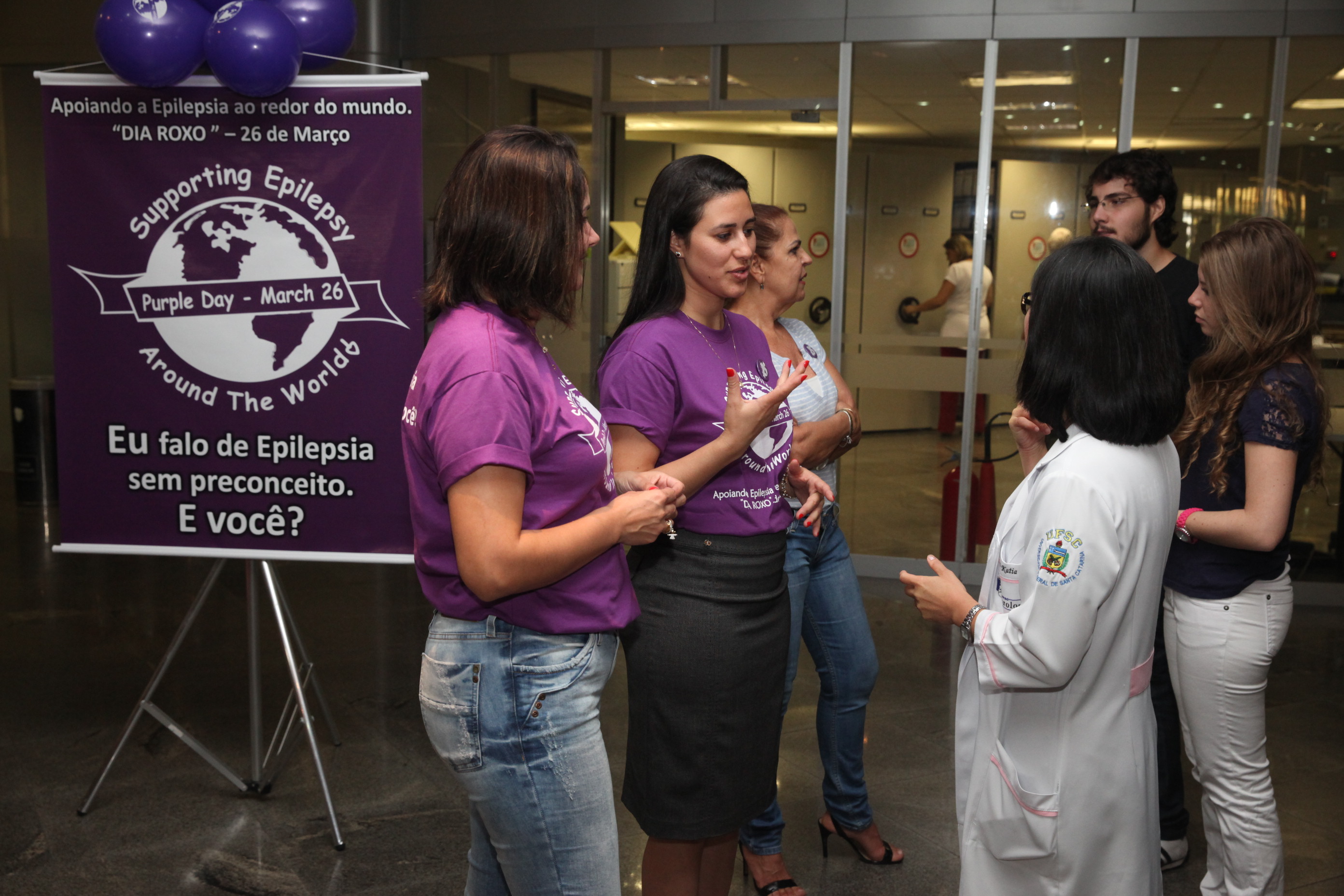 Comemoração do Day Purple - Dia Internacional da Epilepsia. Foto: Fábio Queiroz / Agência AL