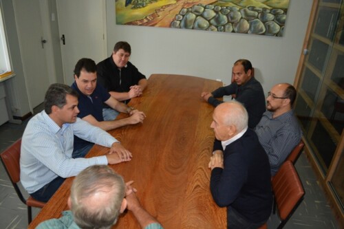 Deputado Rodrigo Minotto e ministro do Trabalho visitam Otacílio Costa