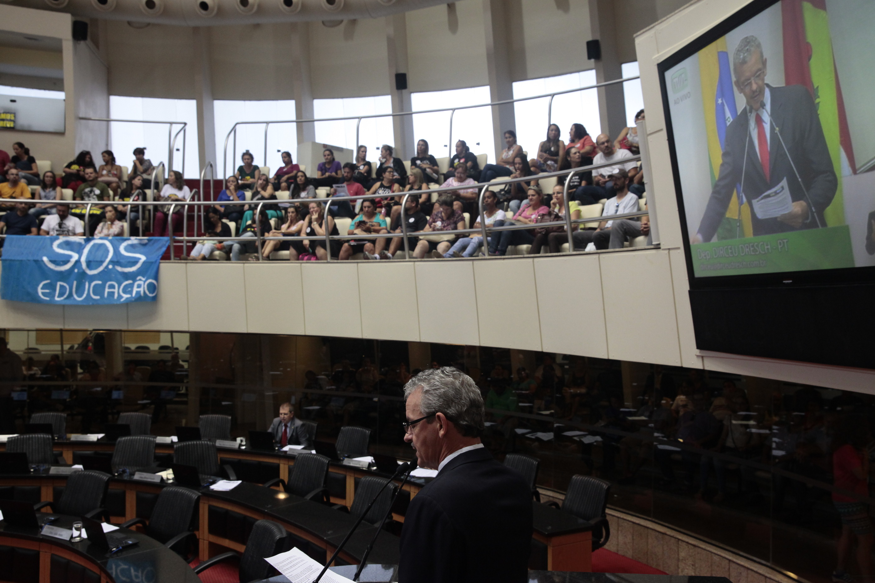 Deputado Dirceu Dresch (PT) Sessão Ordinária - Plenário Osni Régis. Foto: Eduardo Guedes de Oliveira / Agência AL