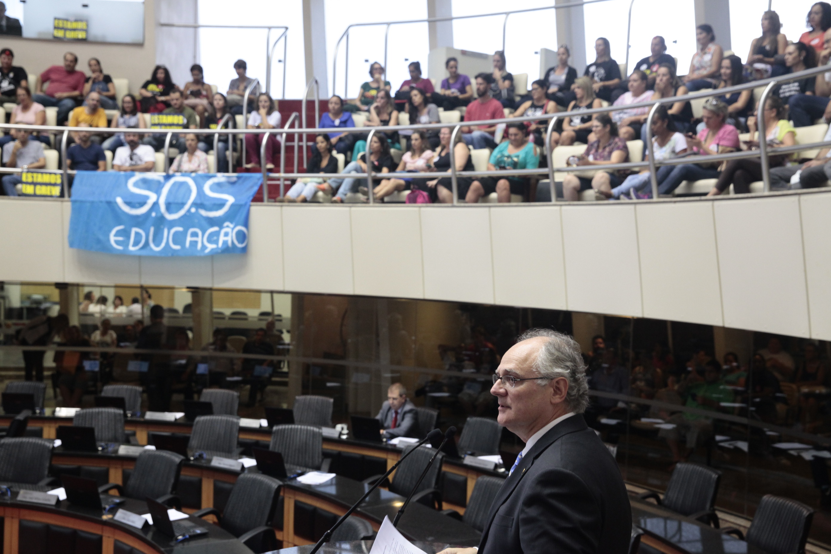 Deputado Vicente Caropreso (PSDB) Sessão Ordinária - Plenário Osni Régis. Foto: Eduardo Guedes de Oliveira / Agência AL