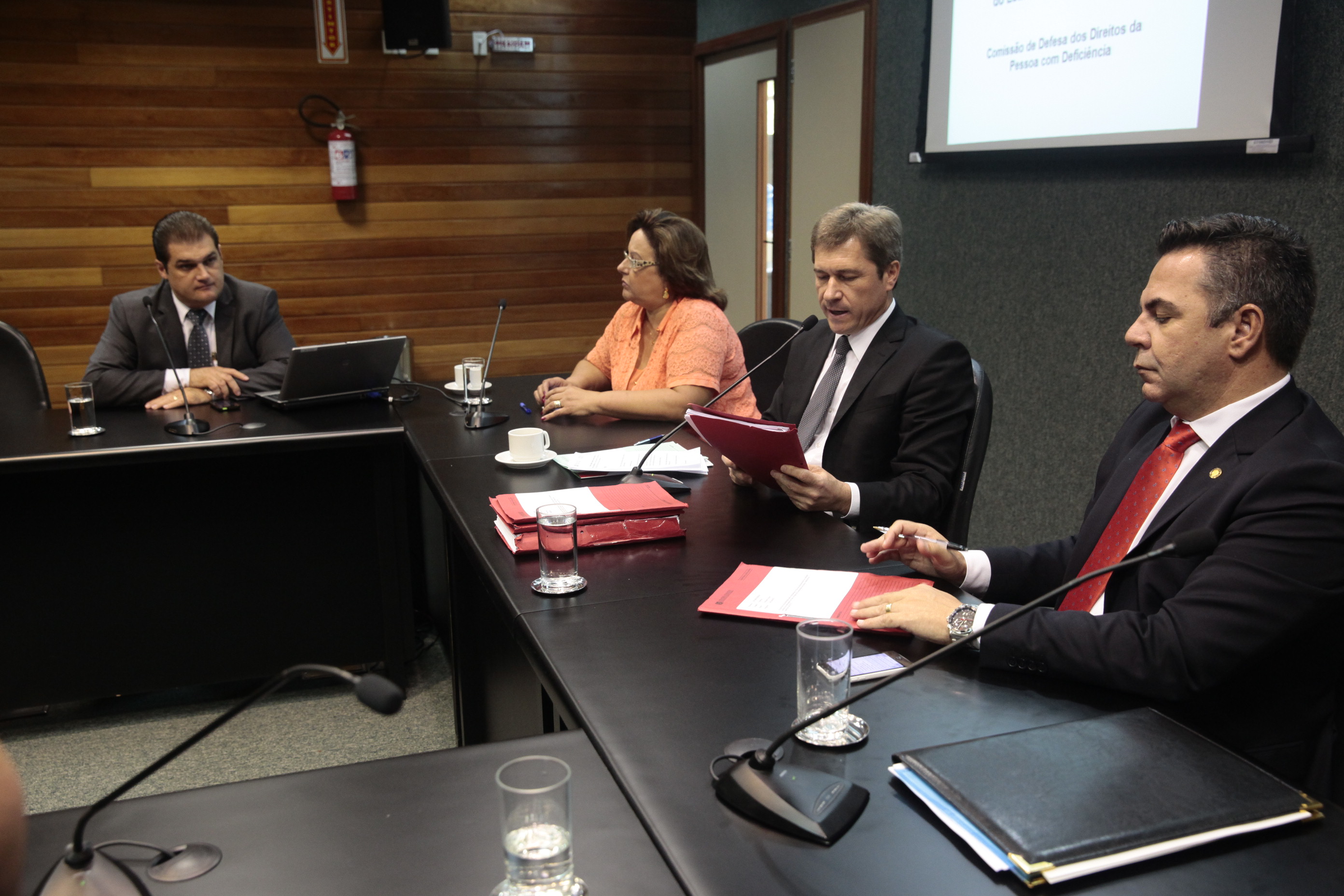 Reunião da Comissão de Defesa dos Direitos da Pessoa com Deficiência. Foto: Eduardo Guedes de Oliveira / Agência AL