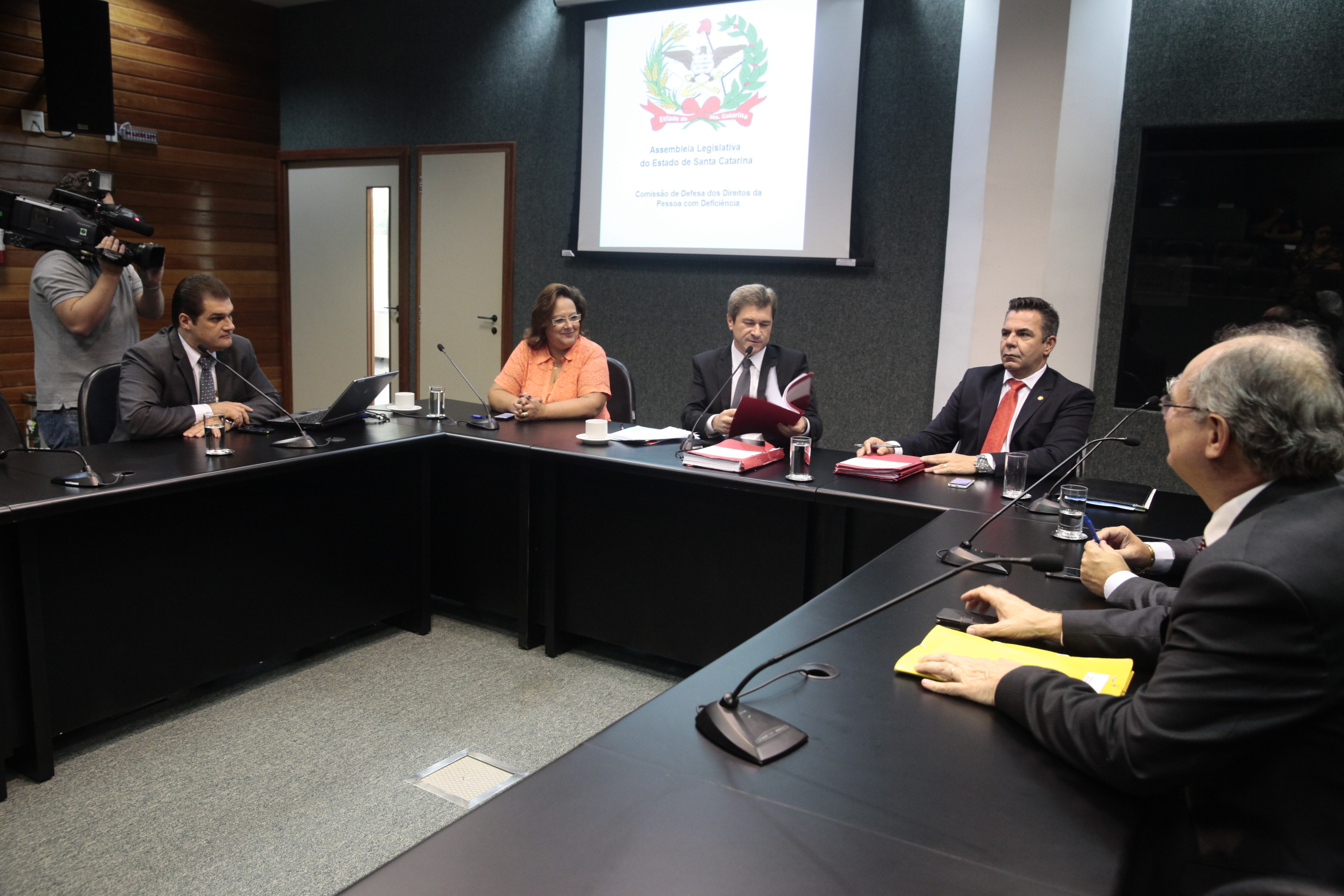 Reunião da Comissão de Defesa dos Direitos da Pessoa com Deficiência. Foto: Eduardo Guedes de Oliveira / Agência AL