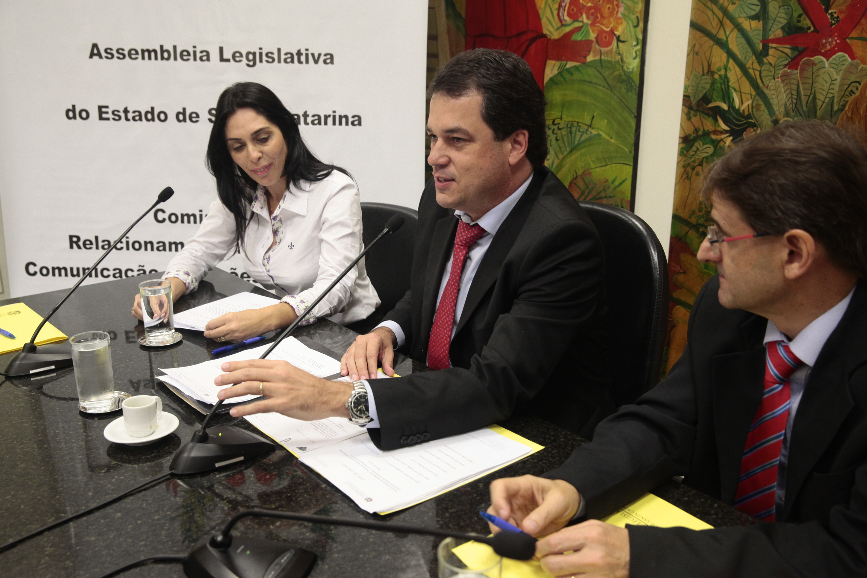Reunião Ordinária da Comissão de Relacionamento Institucional, Comunicação, Relações Internacionais e do Mercosul. Foto: Eduardo Guedes de Oliveira / Agência AL