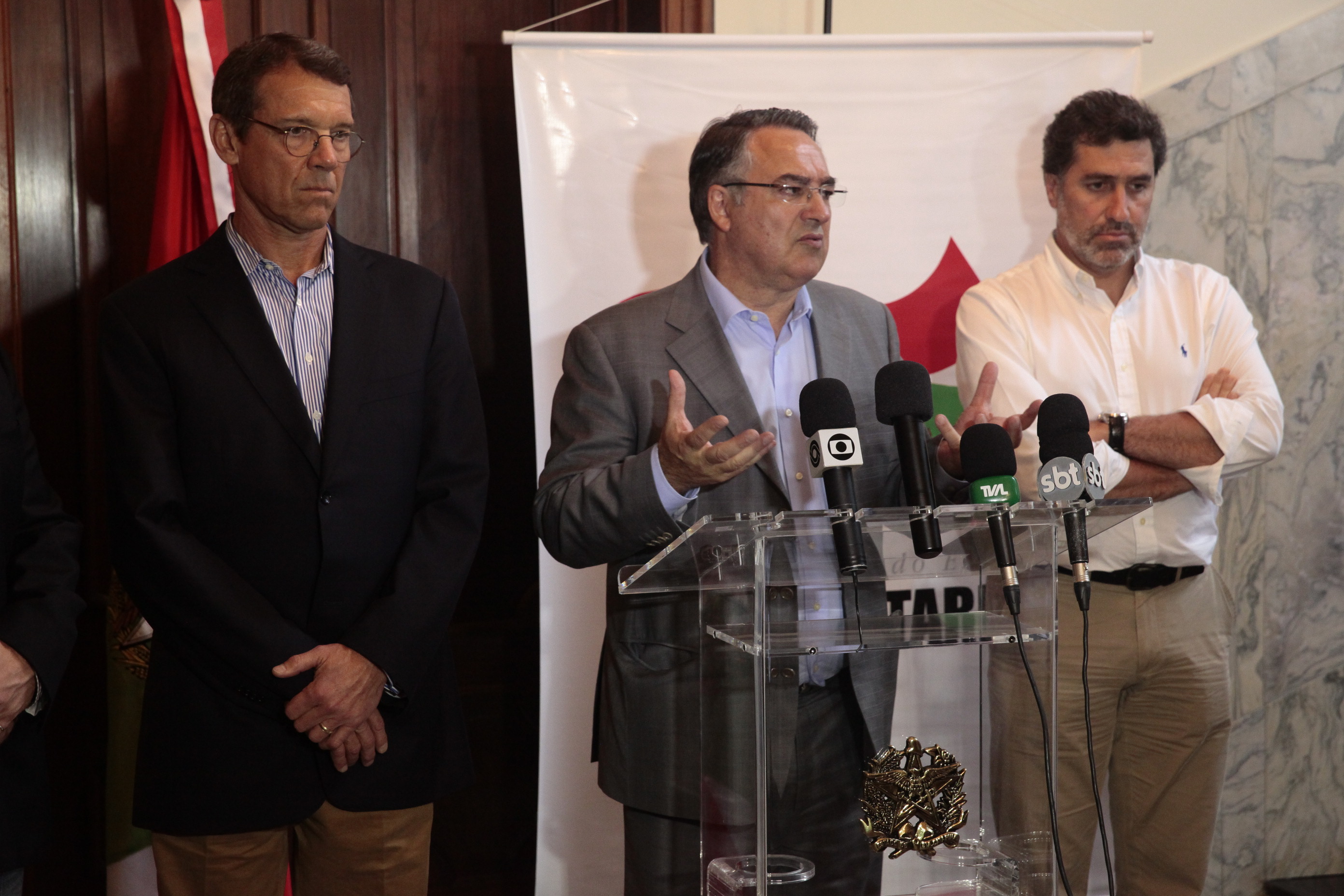Coletiva sobre a Ponte Hercílio Luz