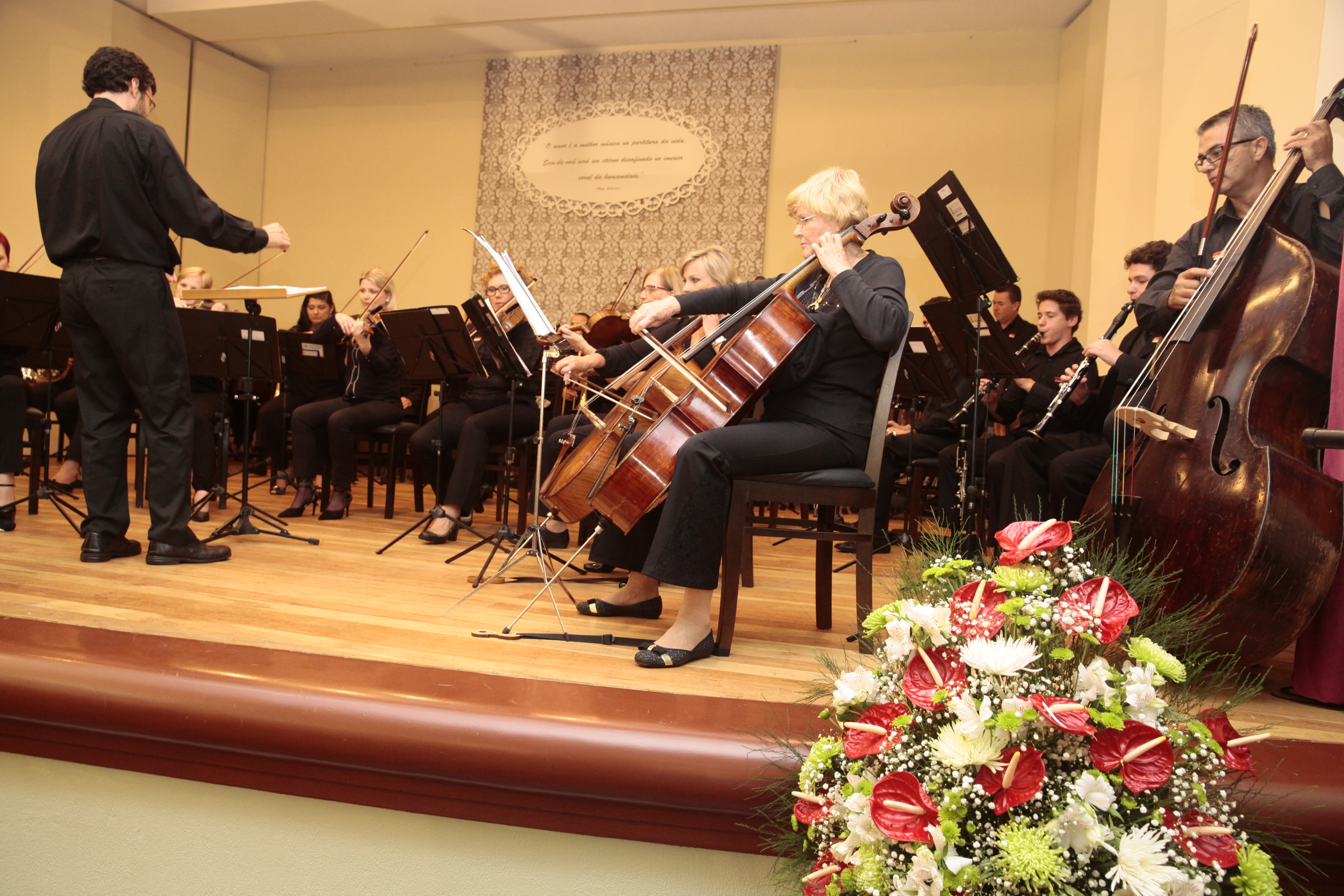 Sessão Solene em homenagem à Orquestra  São Bento do Sul pela passagem de seus 60 anos de fundação. Foto: Miriam Zomer/Agência AL