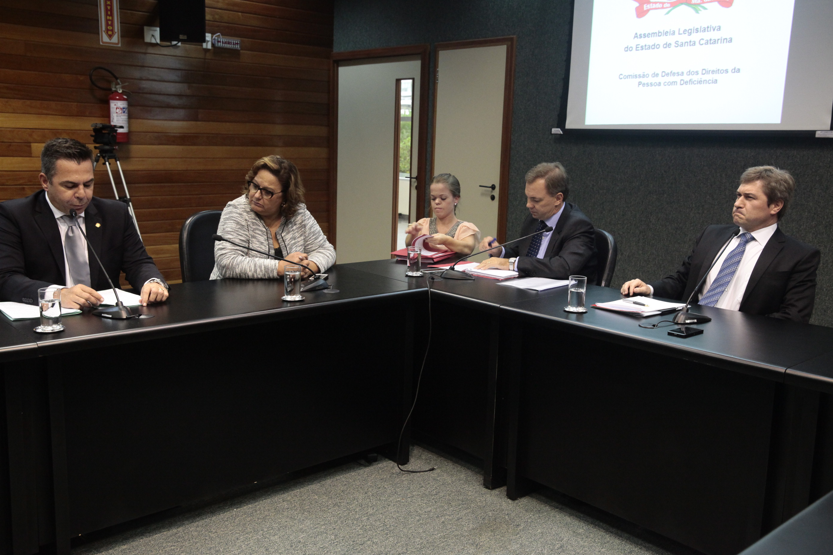 Reunião da Comissão de Defesa dos Direitos da Pessoa com Deficiência. Foto: Eduardo Guedes de Oliveira / Agência AL