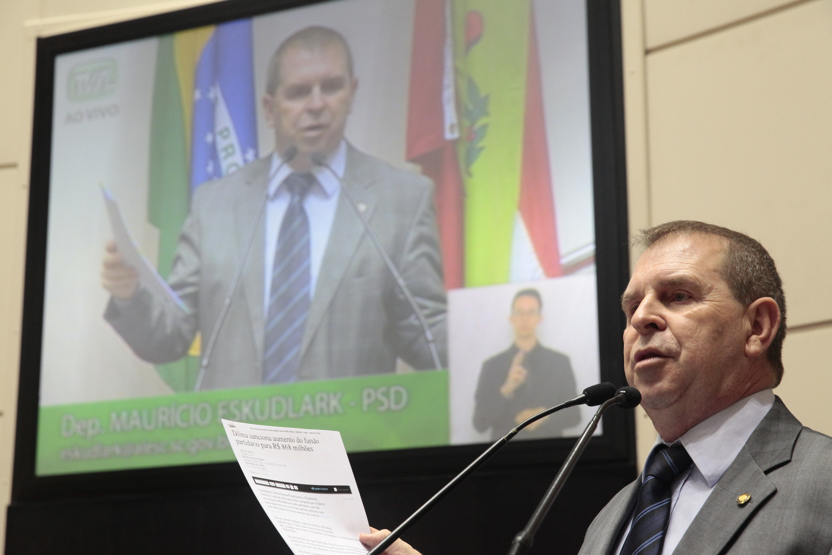 Deputado Maurício Eskudlark (PSD). Foto: Eduardo Guedes de Oliveira / Agência AL