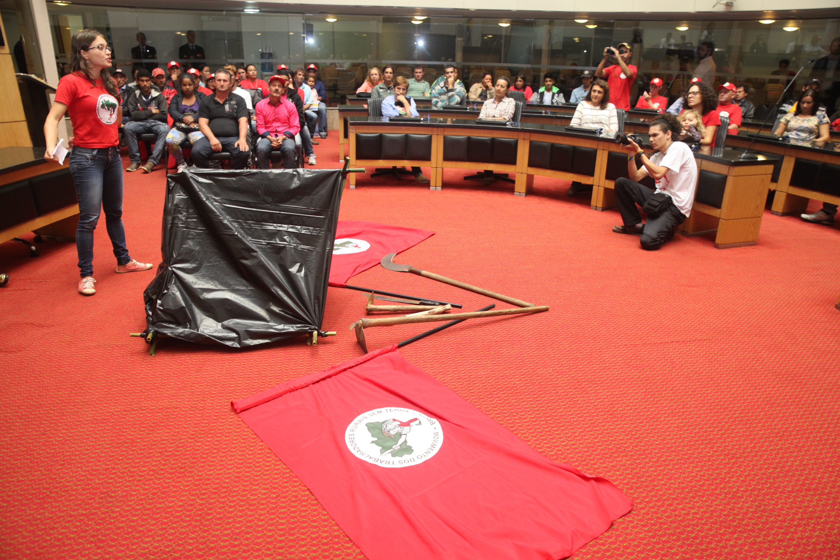 Sessão Especial em homenagem aos 30 Anos do MST de SC. Foto: Fábio Queiroz / Agência AL