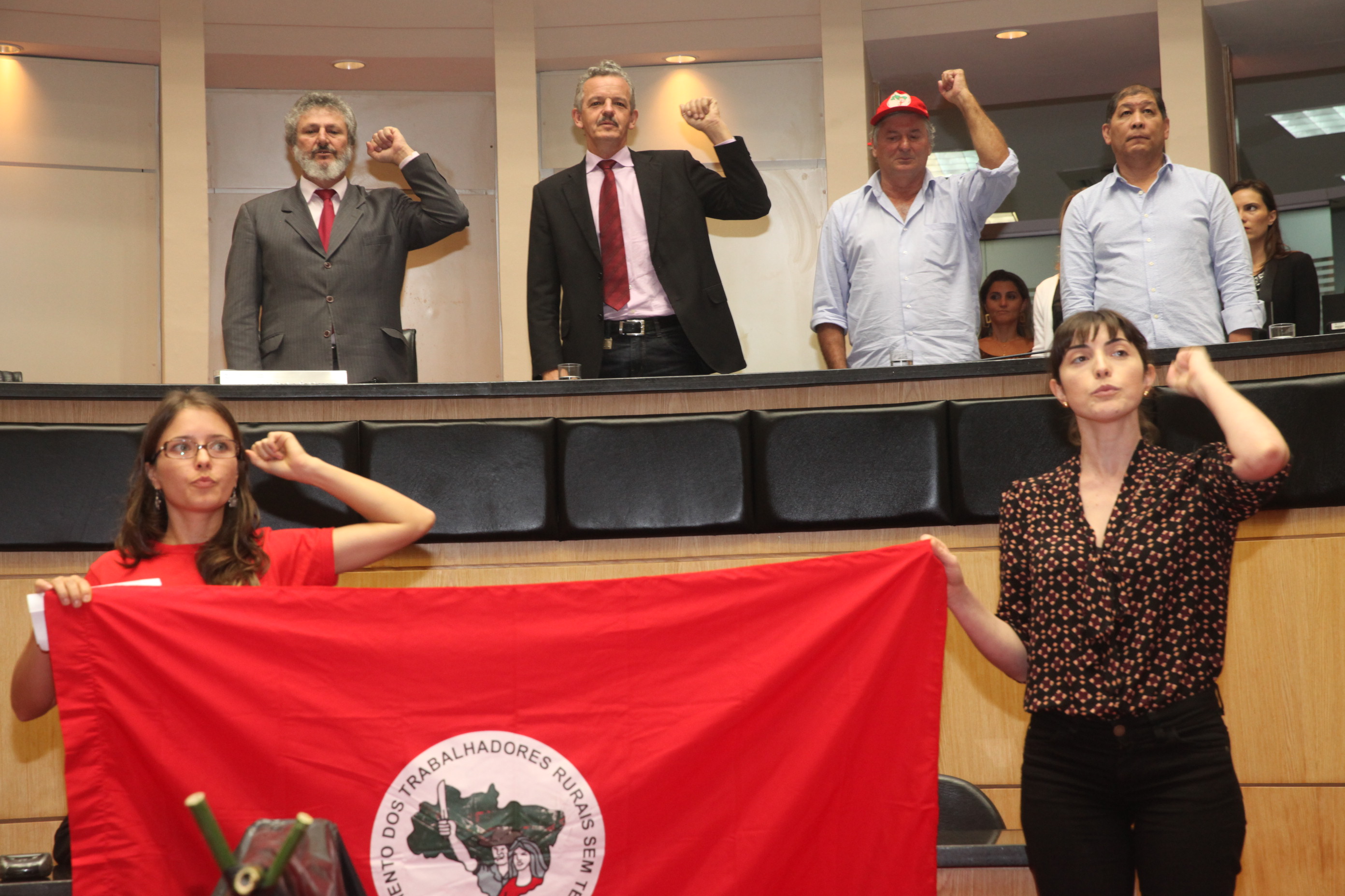 Sessão Especial em homenagem aos 30 Anos do MST de SC. Foto: Fábio Queiroz / Agência AL