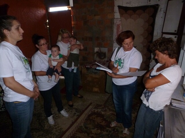 Visita domiciliar no Bairro Sandro André, em Criciúma