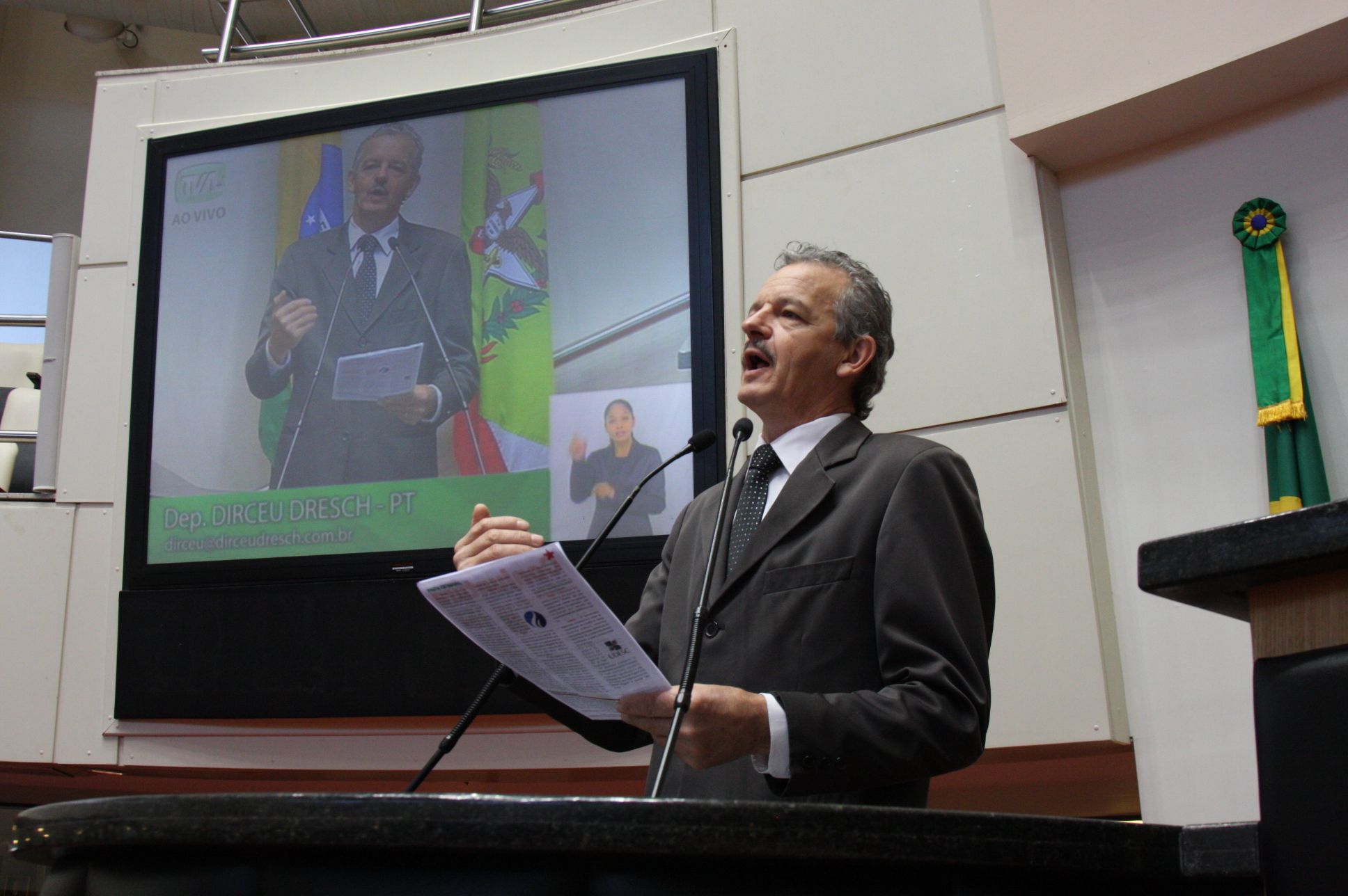Sessão Ordinária. Deputado Dirceu Dresch (PT)  Foto:Yuri Santos / Agência AL
