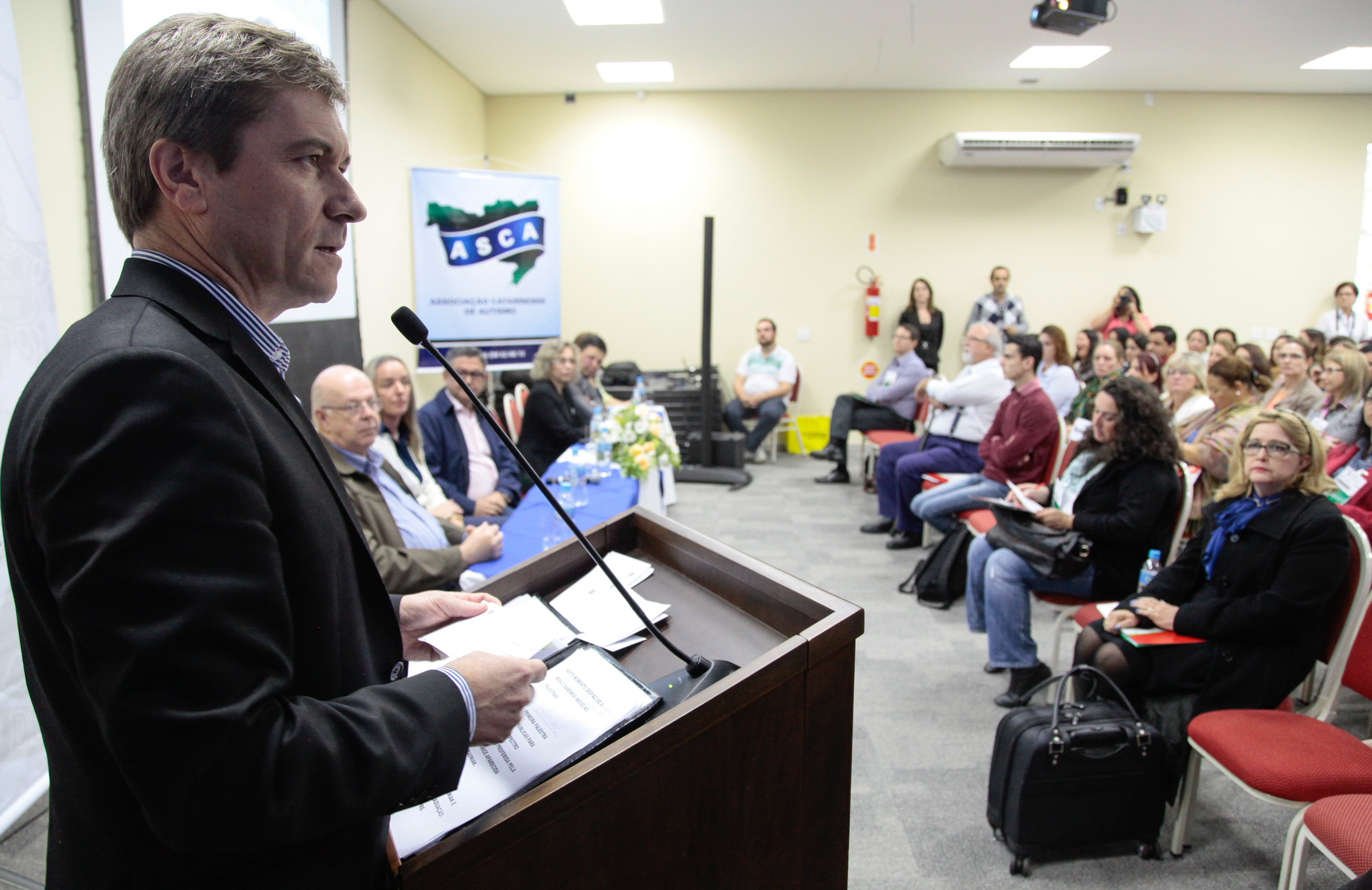 Seminário Descentralizado de Estudo e Conscientização sobre o Autismo - Blumenau. Deputado José Nei Ascari (PSD).  Foto:Miriam Zomer/Agência AL