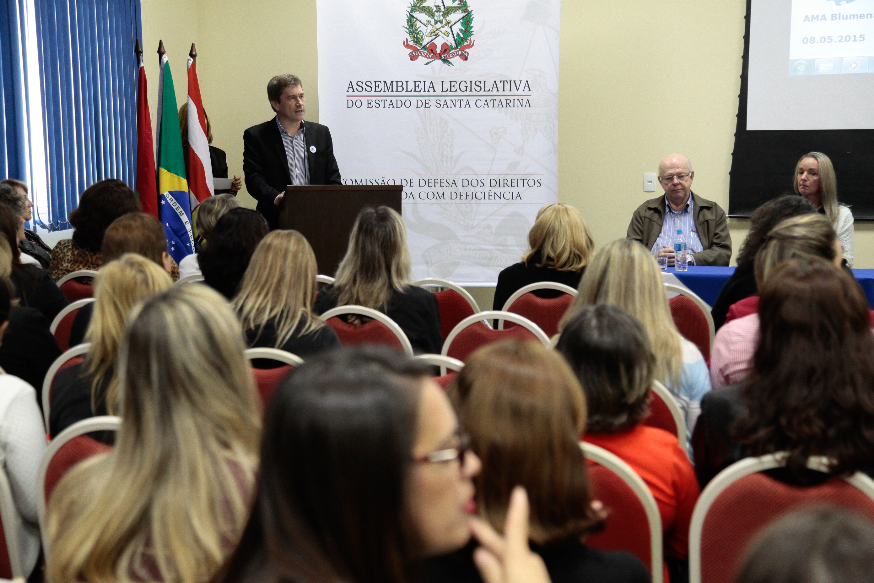 Seminário Descentralizado de Estudo e Conscientização sobre o Autismo - Blumenau. Deputado José Nei Ascari (PSD).  Foto:Miriam Zomer/Agência AL