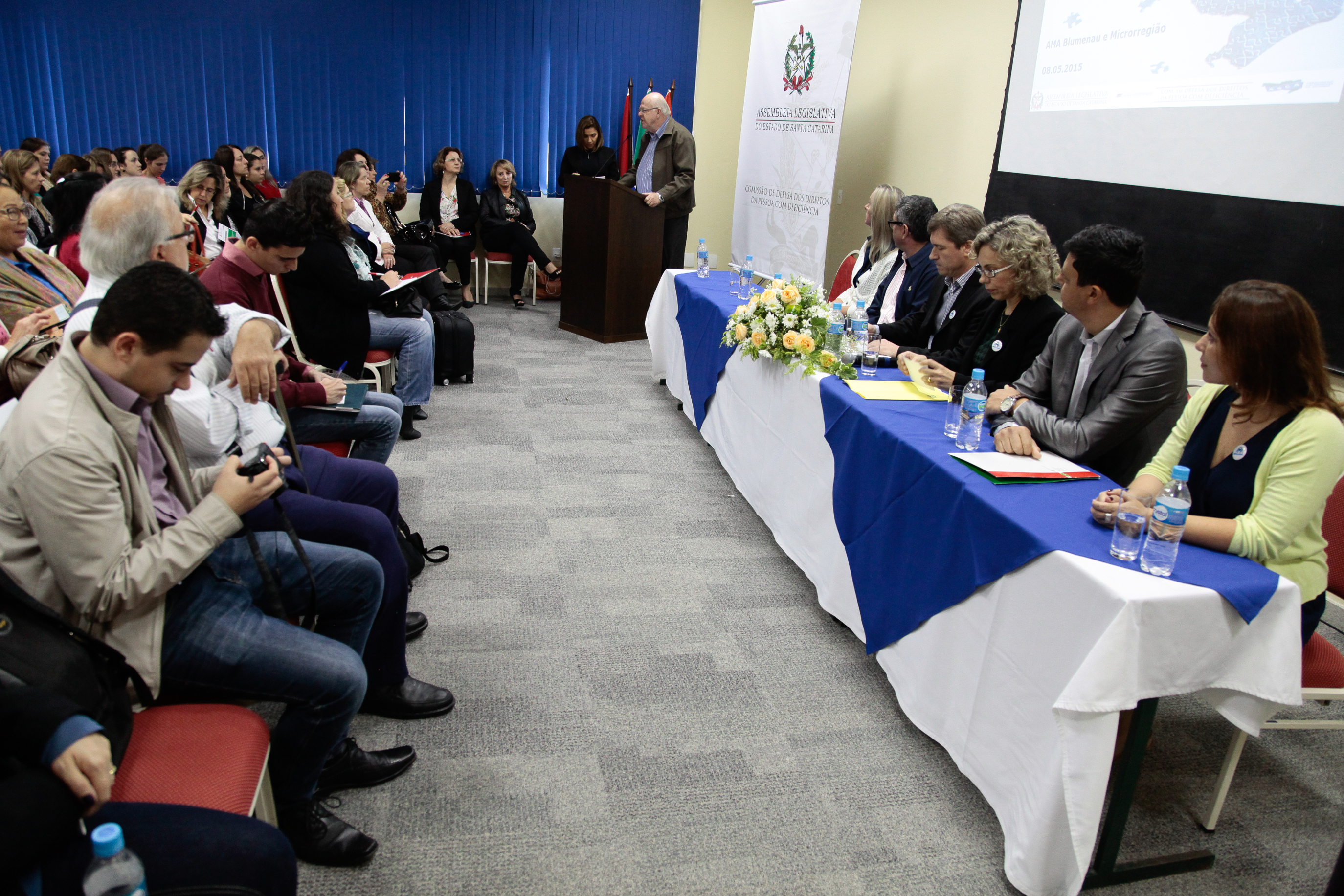 Seminário Descentralizado de Estudo e Conscientização sobre o Autismo - Blumenau.  Foto:Miriam Zomer/Agência AL