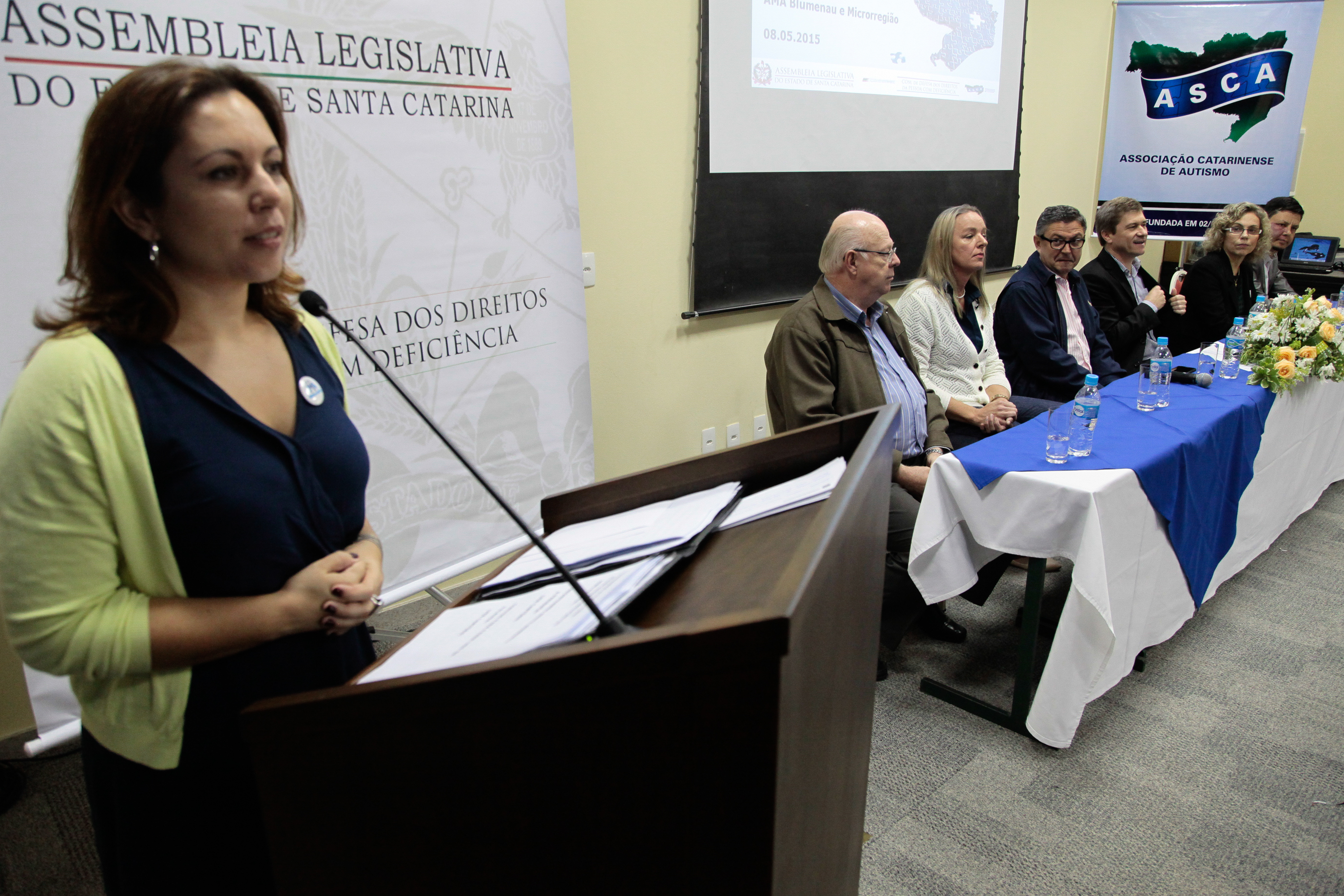 Seminário Descentralizado de Estudo e Conscientização sobre o Autismo - Blumenau.  Foto:Miriam Zomer/Agência AL