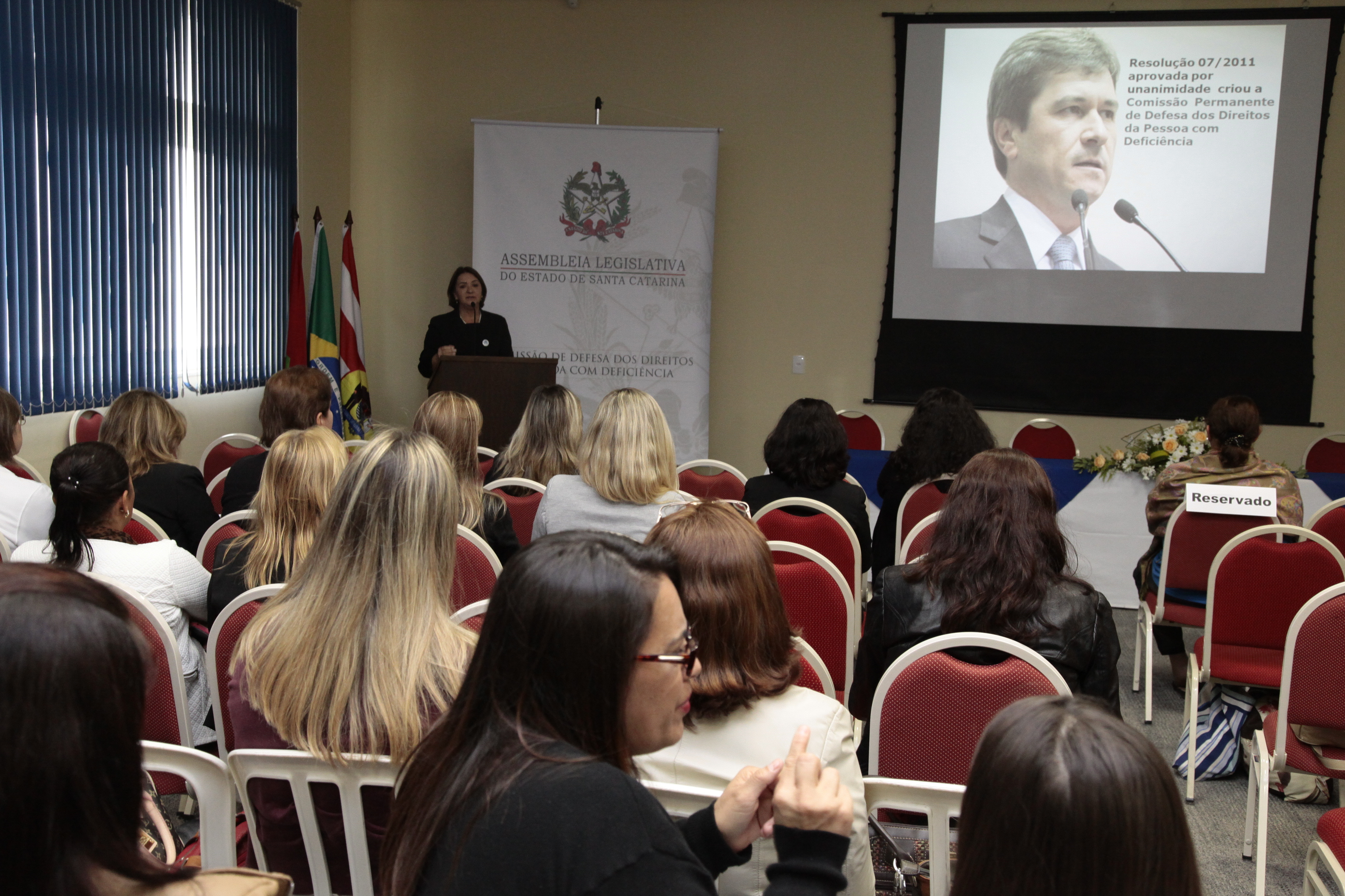 Seminário Descentralizado de Estudo e Conscientização sobre o Autismo - Blumenau. Janice  Steidel Krasniak.  Foto:Miriam Zomer/Agência AL