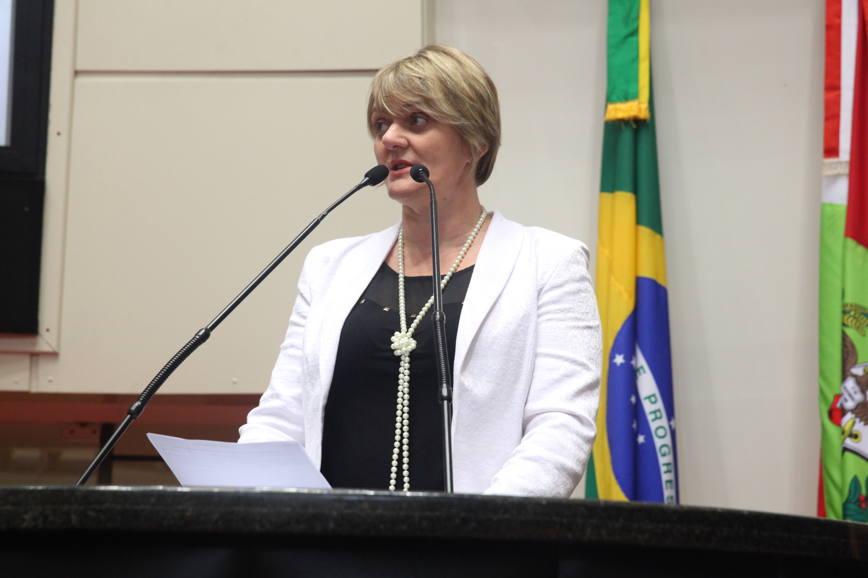 Deputada Luciane Carminatti (PT) - Plenário. Foto: Eduardo Guedes de Oliveira / Agência AL