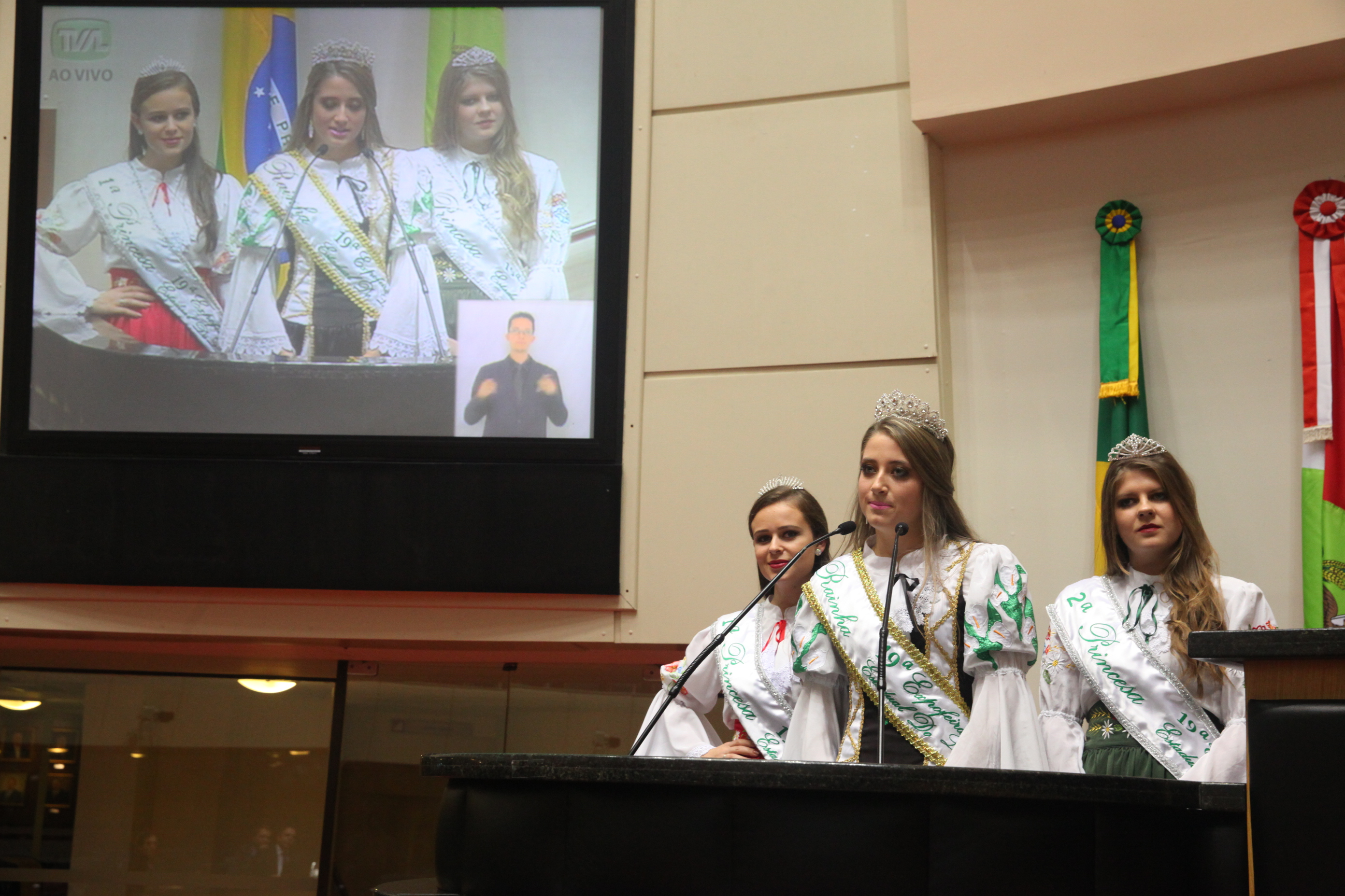 Rainhas da Expofeira Estadual do Leite Foto: Eduardo Guedes de Oliveira / Agência AL