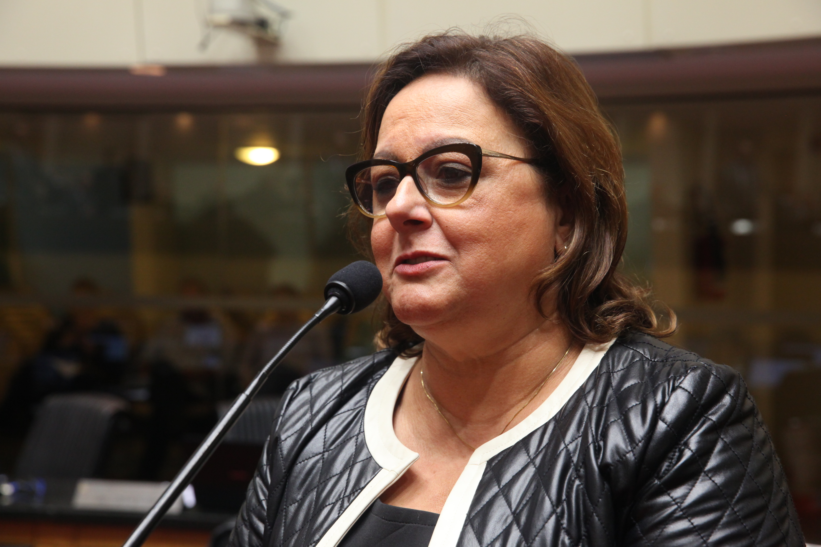 Deputada Dirce Heiderscheidt (PMDB) - Sessão Ordinária - Plenário Osni Régis. Foto: Eduardo Guedes de Oliveira / Agência AL