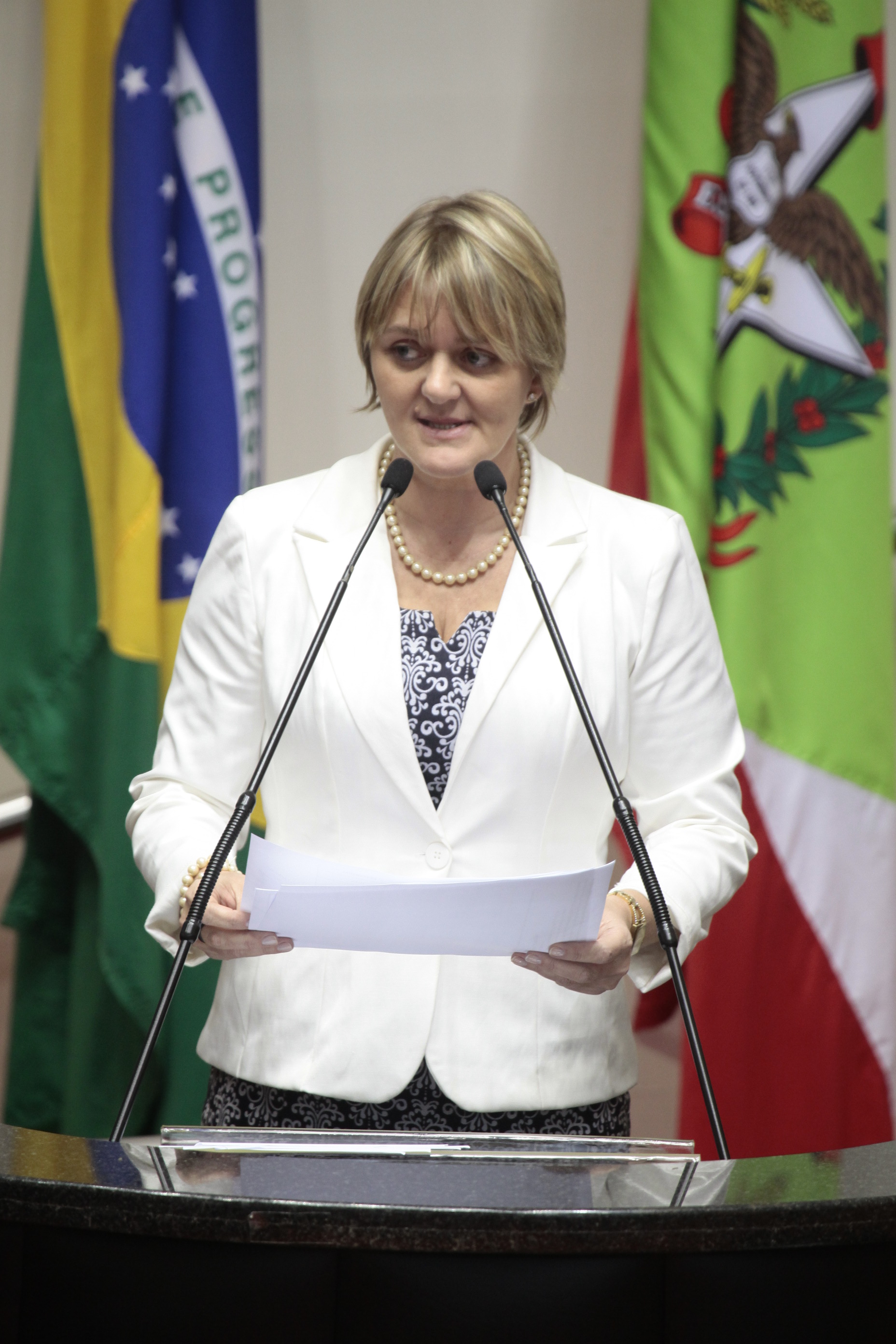 Sessão Ordinária - Plenário Osni Régis Deputada Luciane Carminatti (PT)  - Foto: Miriam Zomer/Agência AL