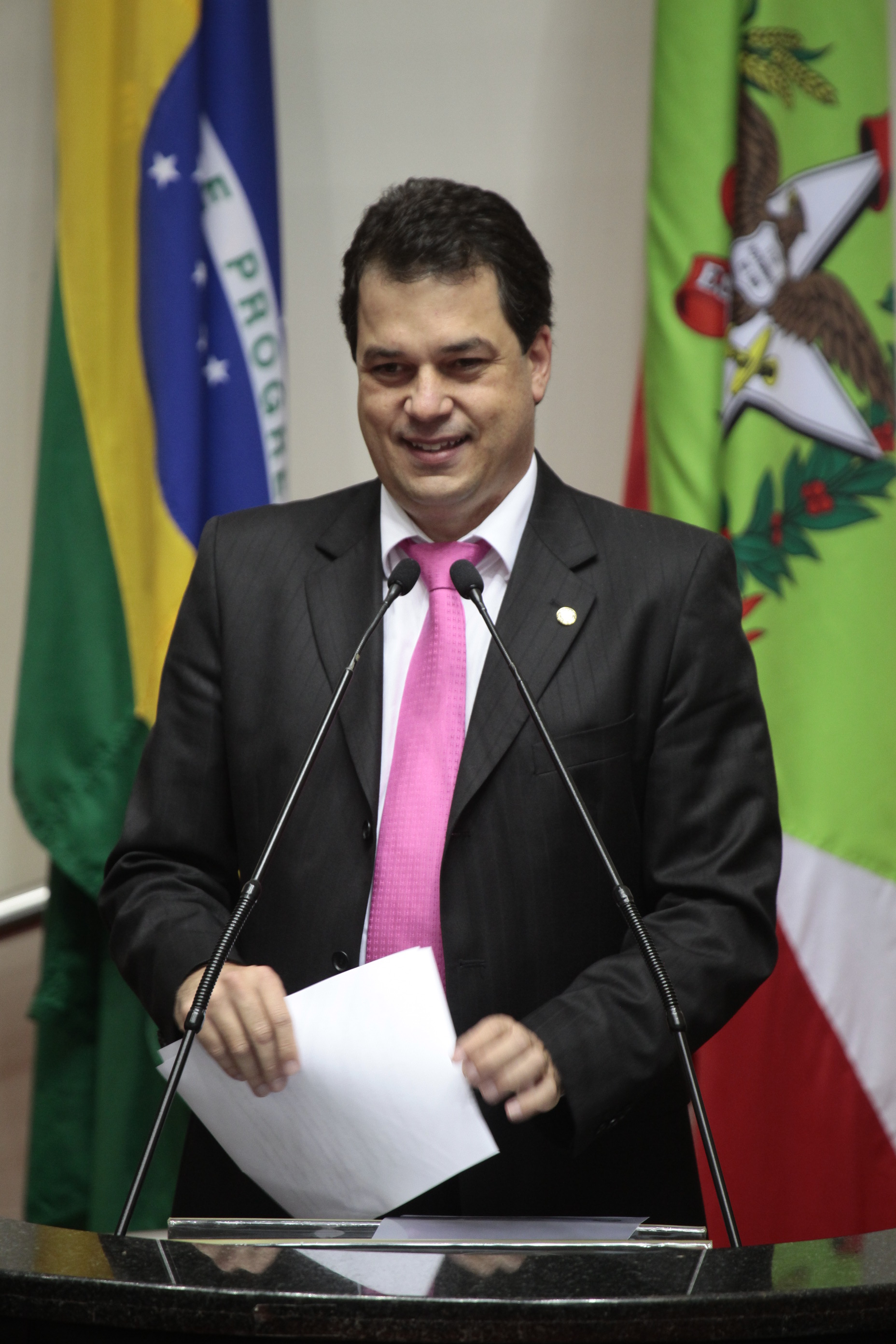 Sessão Ordinária - Plenário Osni Régis Deputado Rodrigo Minotto (PDT) - Foto: Miriam Zomer/Agência AL
