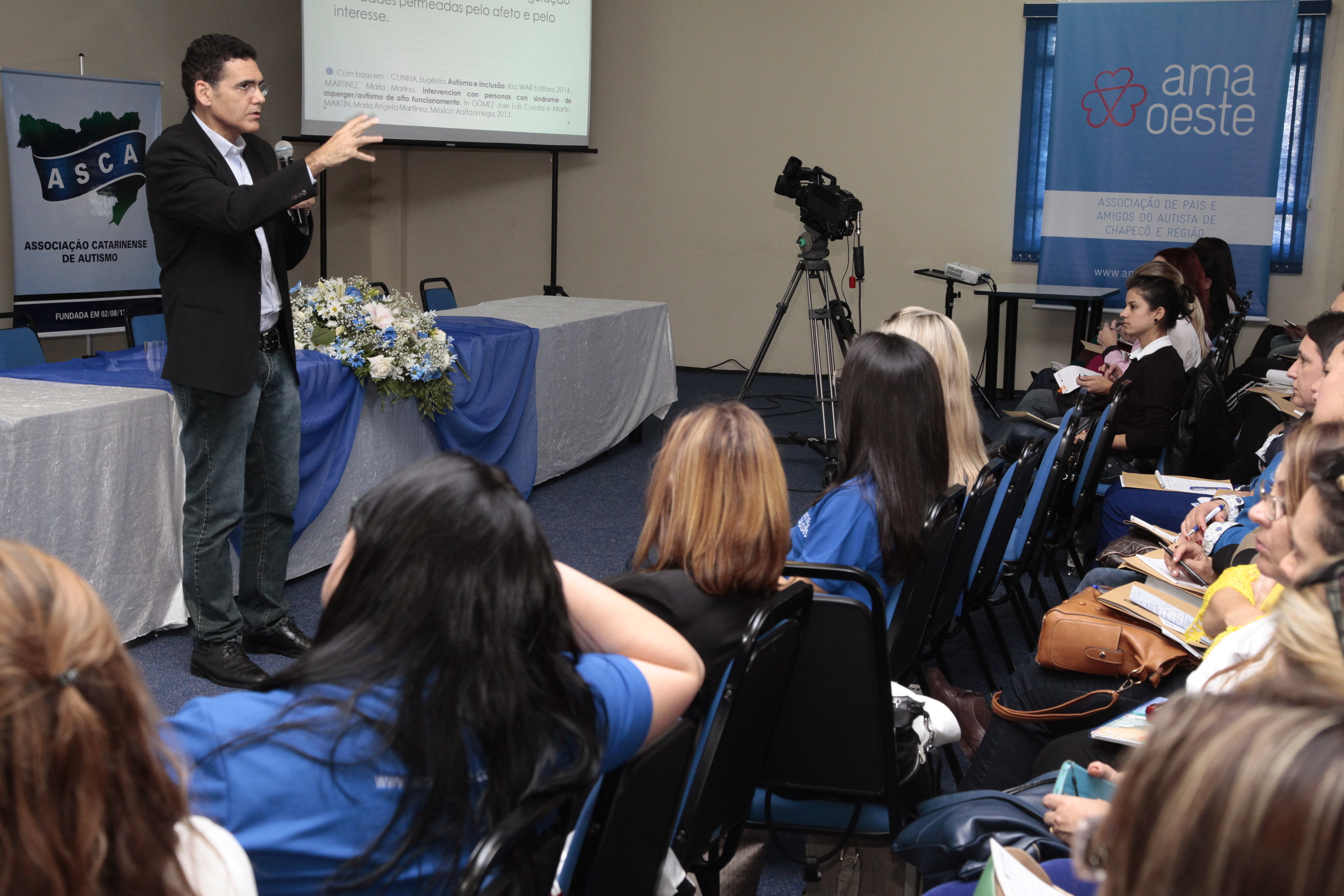 Seminário Descentralizado de Estudo e Conscientização sobre o Autismo - Chapecó.  Foto: Miriam Zomer/Agência AL