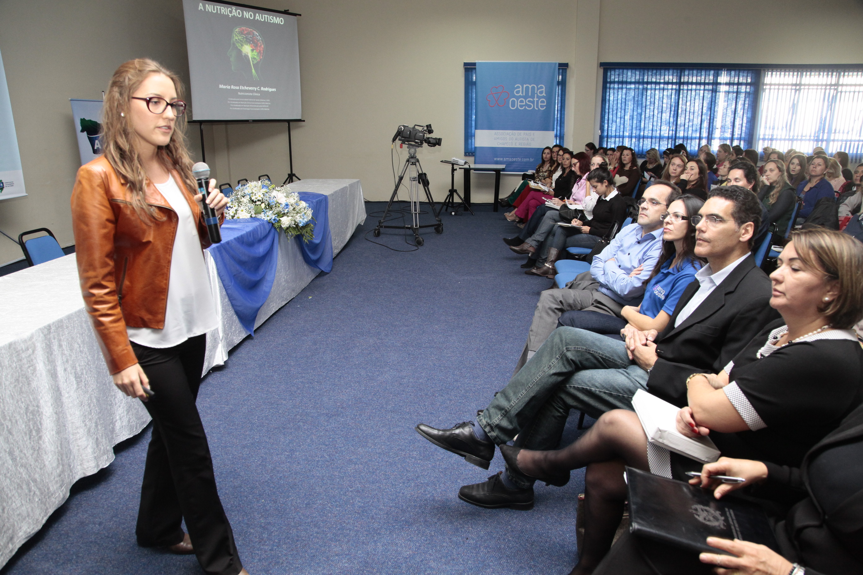 Seminário Descentralizado de Estudo e Conscientização sobre o Autismo - Chapecó.  Foto: Miriam Zomer/Agência AL
