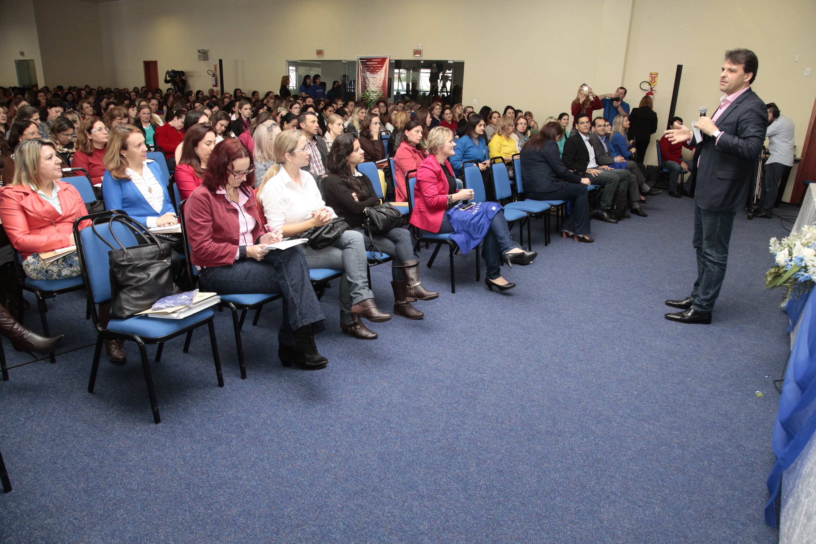 Cley Brits. Seminário Descentralizado de Estudo e Conscientização sobre o Autismo - Chapecó.  Foto: Miriam Zomer/Agência AL