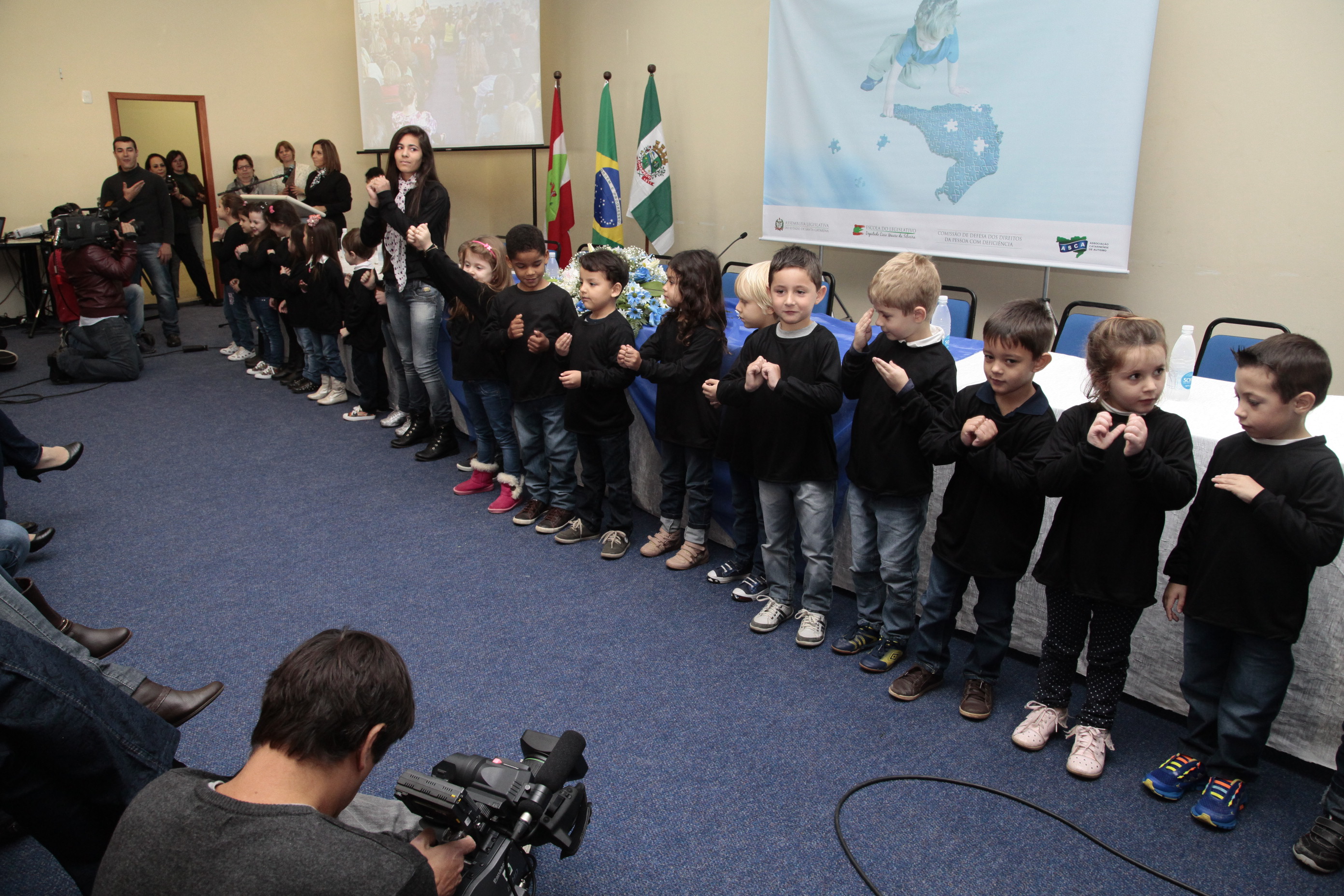 Seminário Descentralizado de Estudo e Conscientização sobre o Autismo - Chapecó.  Foto: Miriam Zomer/Agência AL