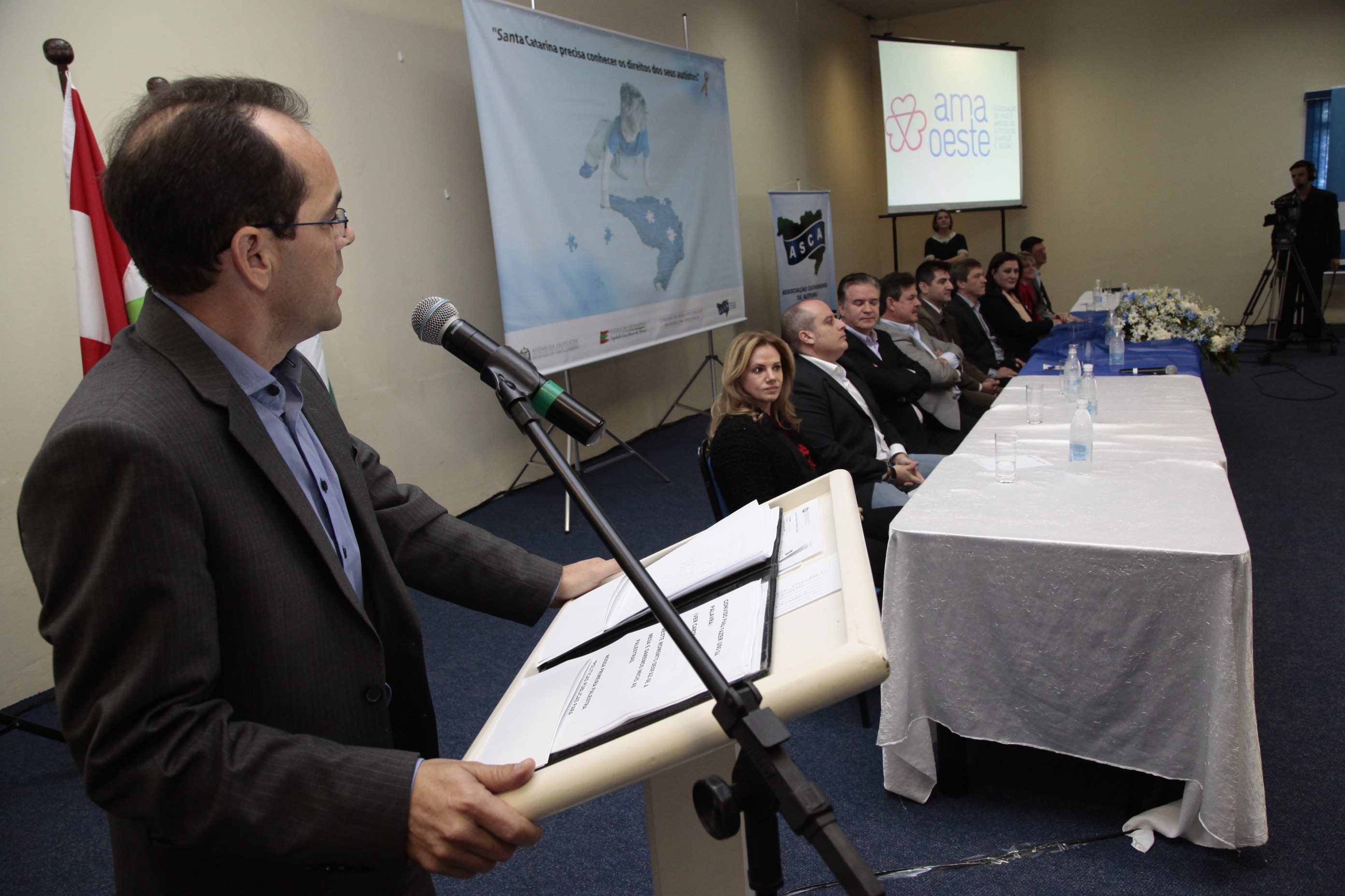 Seminário Descentralizado de Estudo e Conscientização sobre o Autismo - Chapecó.  Foto: Miriam Zomer/Agência AL