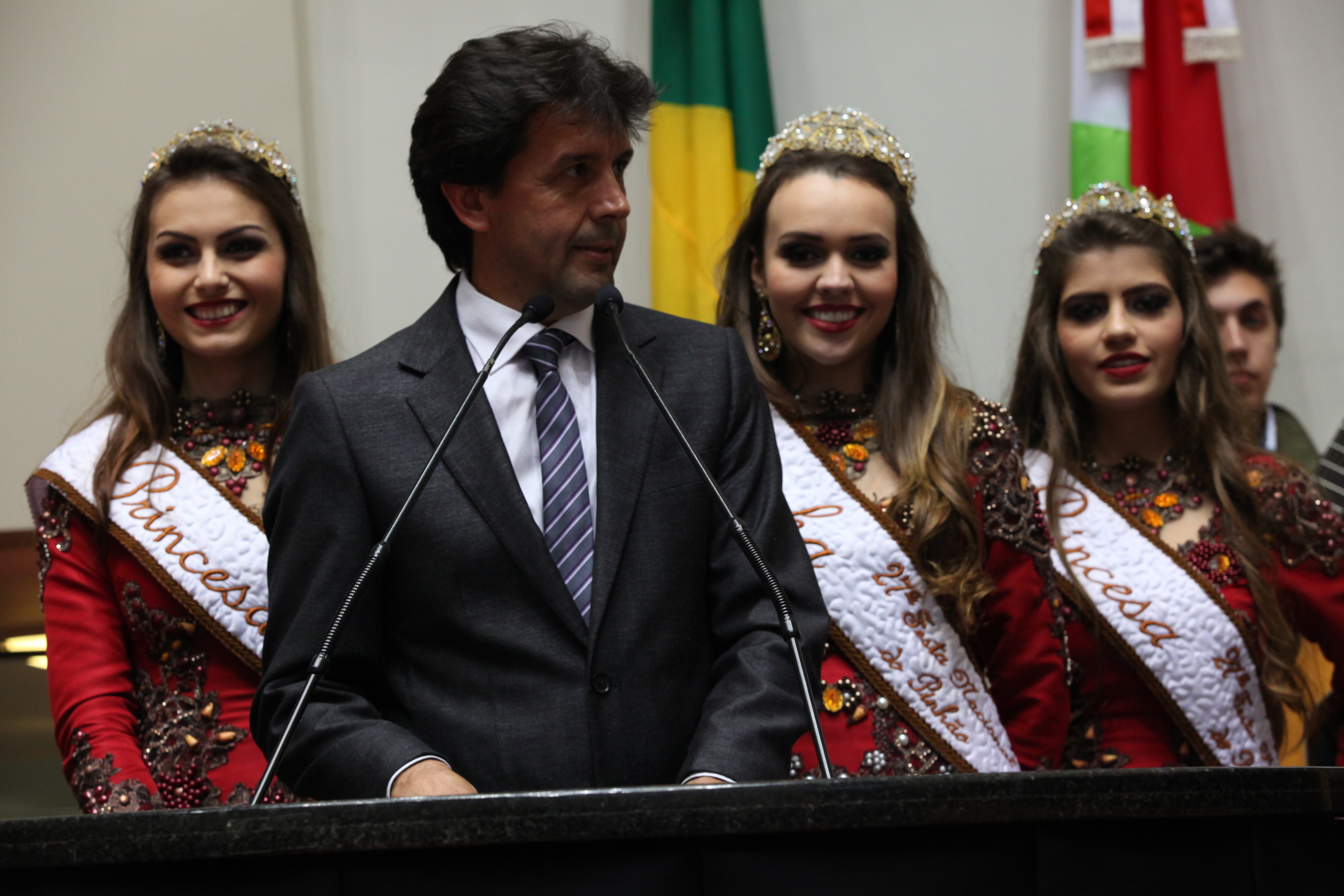 Lançamento da Festa Nacional do Pinhão em Lages. Foto: Eduardo Guedes de Oliveira / Agência AL