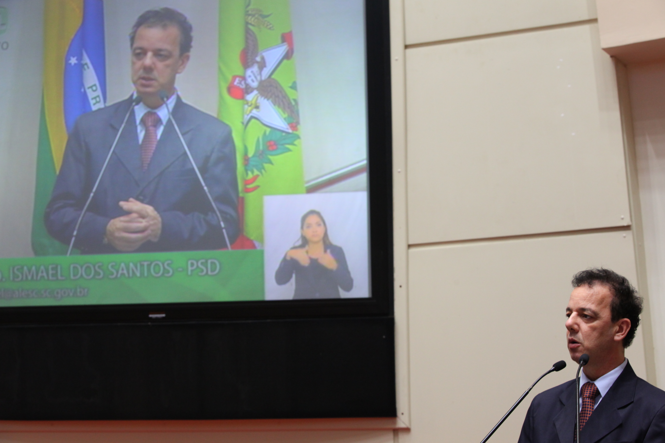 Deputado Ismael dos Santos (PSD) - Sessão Ordinária - Plenário Osni Régi. Foto: Eduardo Guedes de Oliveira / Agência AL
