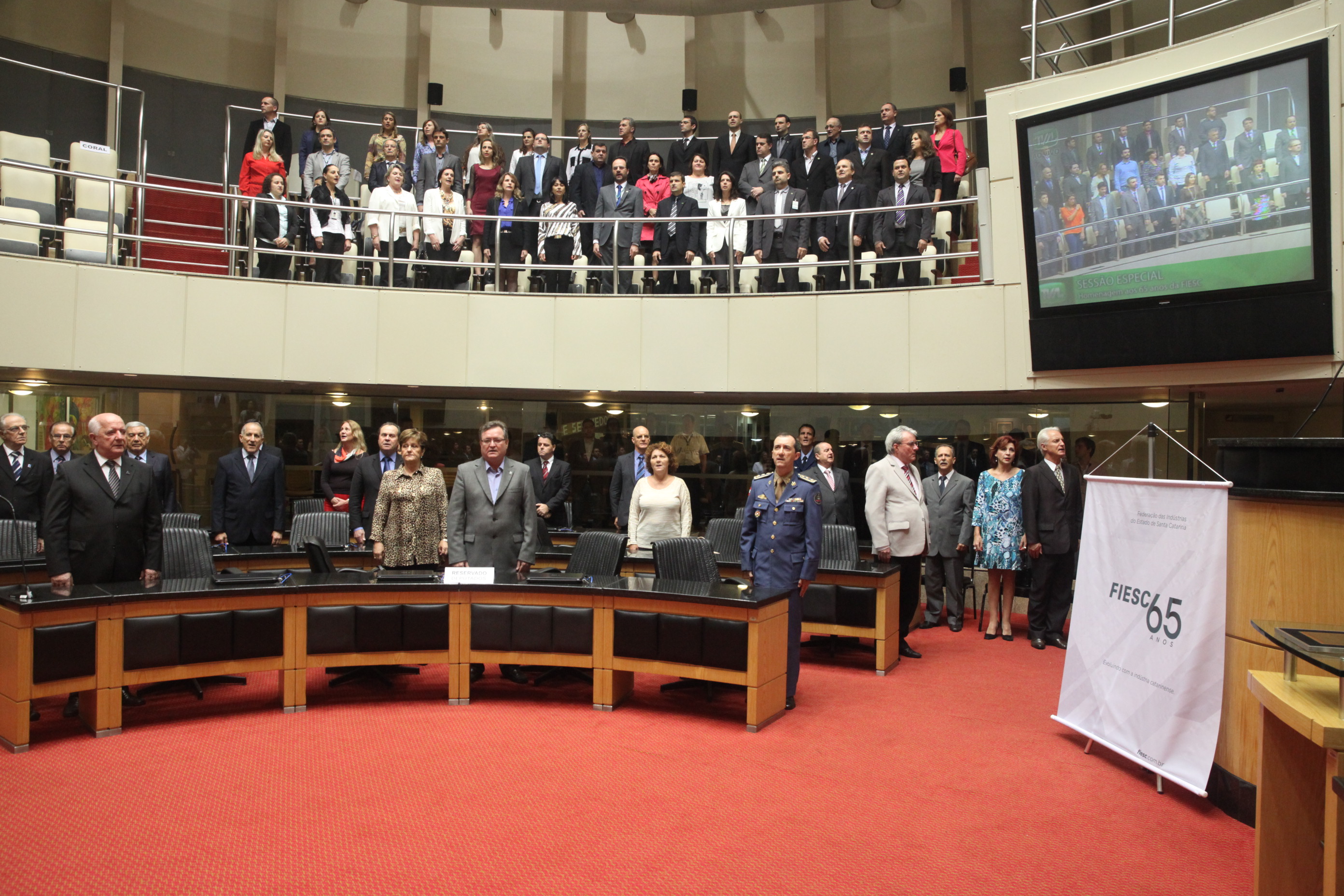 Sessão Especial - 65 Anos Fiesc. Foto: Fábio Queiroz / Agência AL