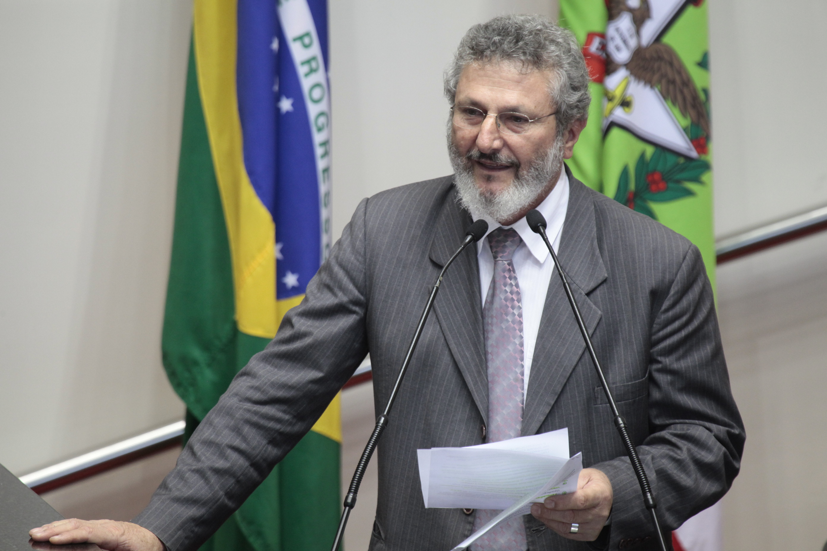 Sessão Plenária - Padre Pedro Baldissera (PT) - Fotos: Miriam Zomer/Agência AL