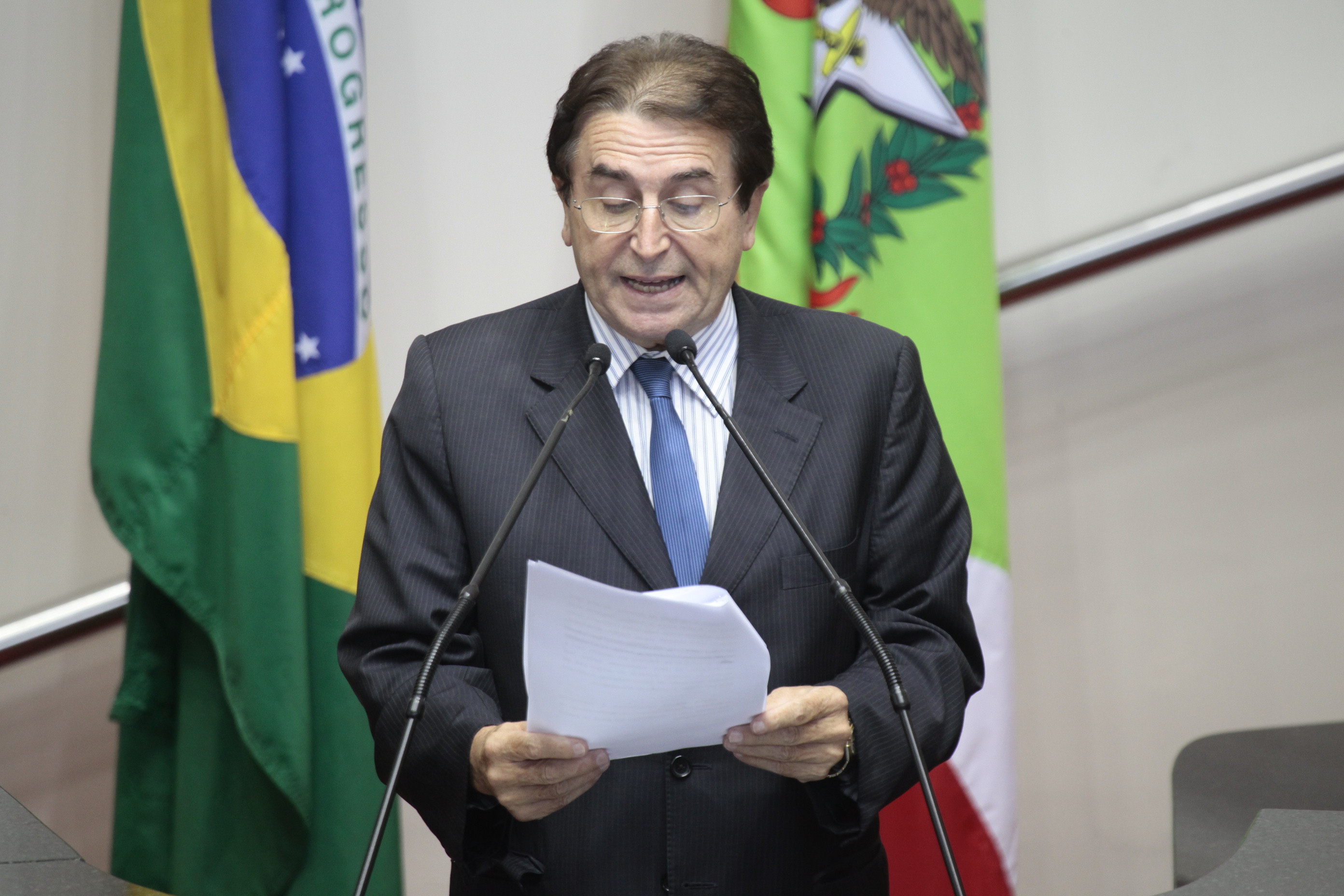 Sessão Plenária - Deputado Anotnio Aguiar (PMDB) - Fotos: Miriam Zomer/Agência AL