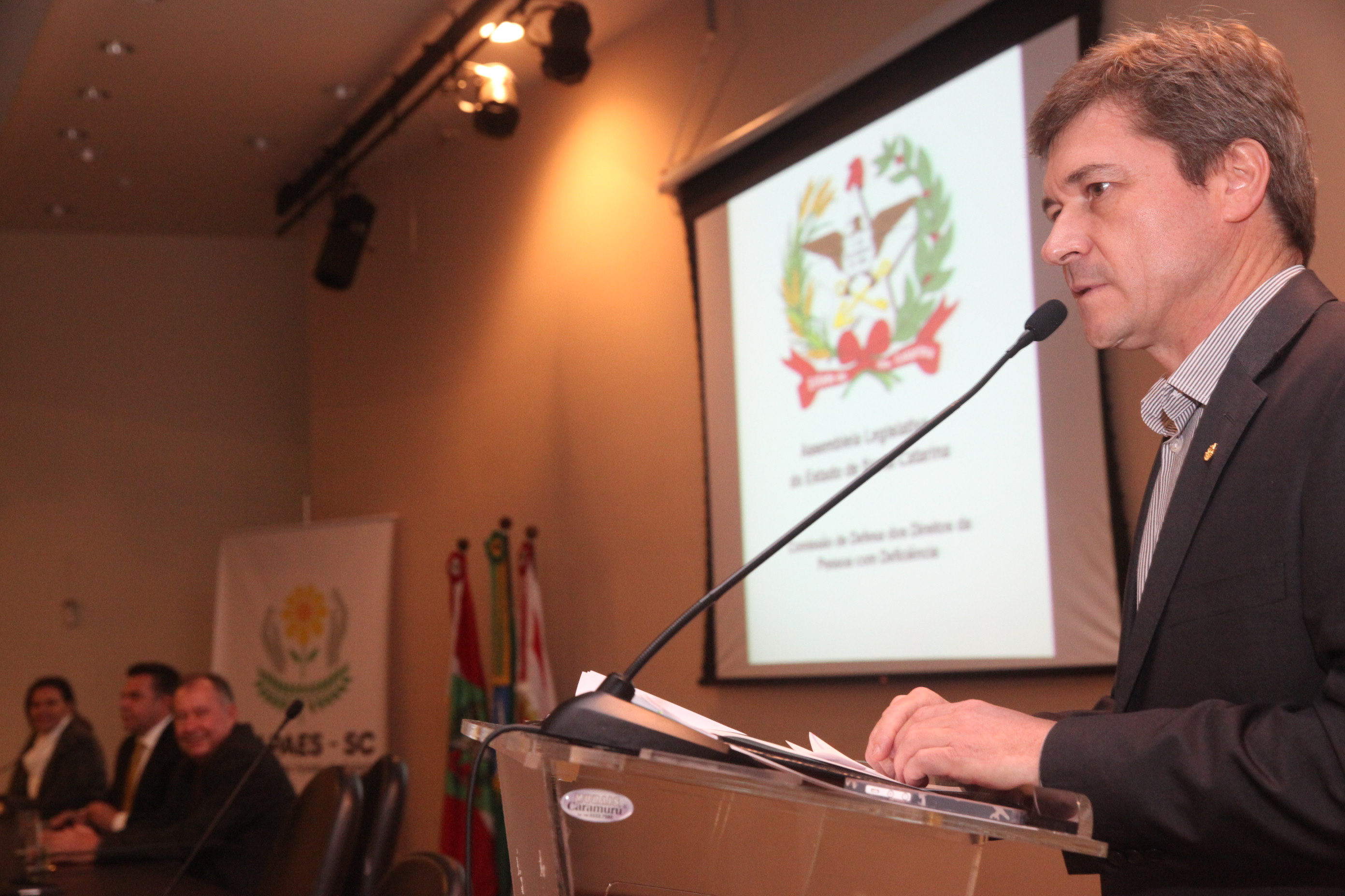Deputado José Nei Ascari (PSD). Comissão de Defesa dos Direitos da Pessoa com Deficiência promove o Seminário: Dificuldades de Deglutição. Foto: Fábio Queiroz / Agência AL