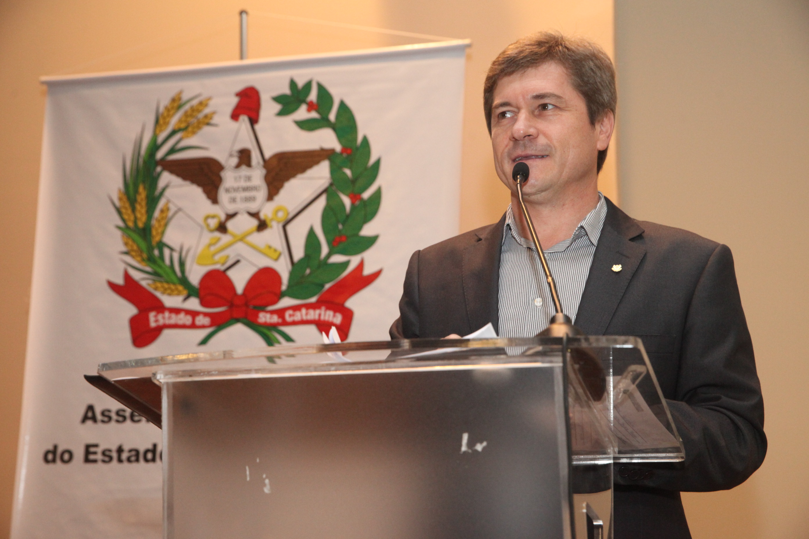 Deputado José Nei Ascari (PSD). Comissão de Defesa dos Direitos da Pessoa com Deficiência promove o Seminário: Dificuldades de Deglutição. Foto: Fábio Queiroz / Agência AL