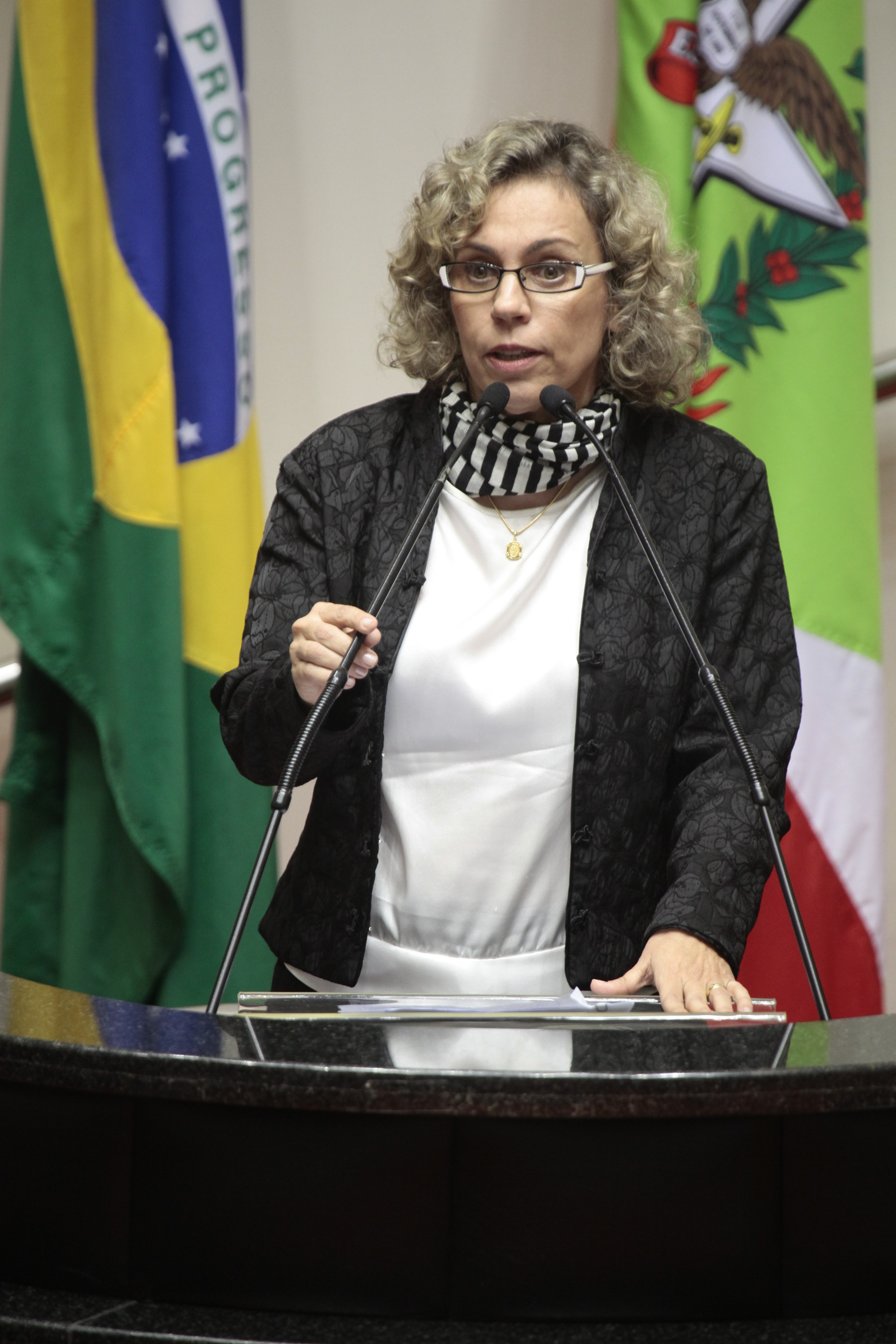 Sessão Ordinária - Plenário Osni Regis. Deputada Ana Paula Lima (PT)  -  Foto: Miriam Zomer/Agência AL
