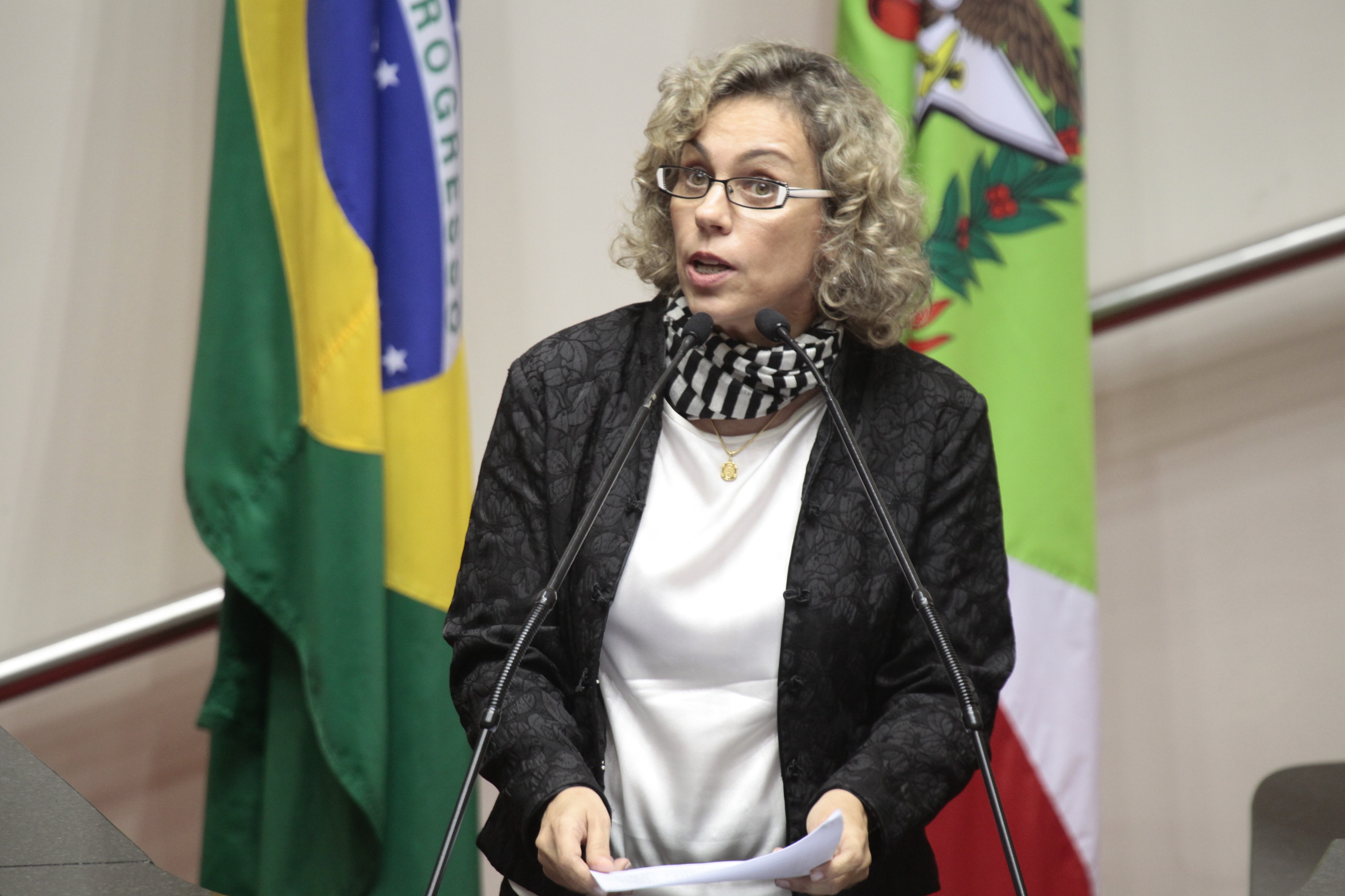 Sessão Ordinária - Plenário Osni Regis. Deputada Ana Paula Lima (PT)  - Foto: Miriam Zomer/Agência AL