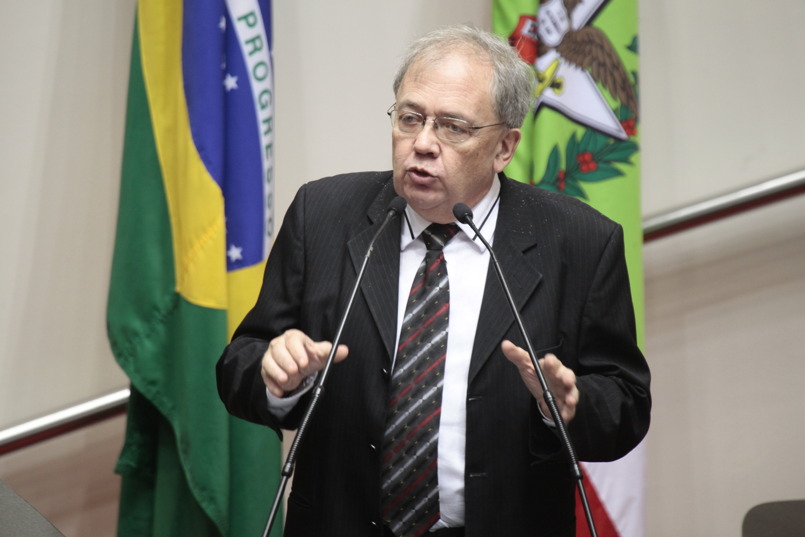 Sessão Ordinária - Plenário Osni Regis. Deputado Fernando Coruja (PMDB)  -  Foto: Miriam Zomer/Agência AL