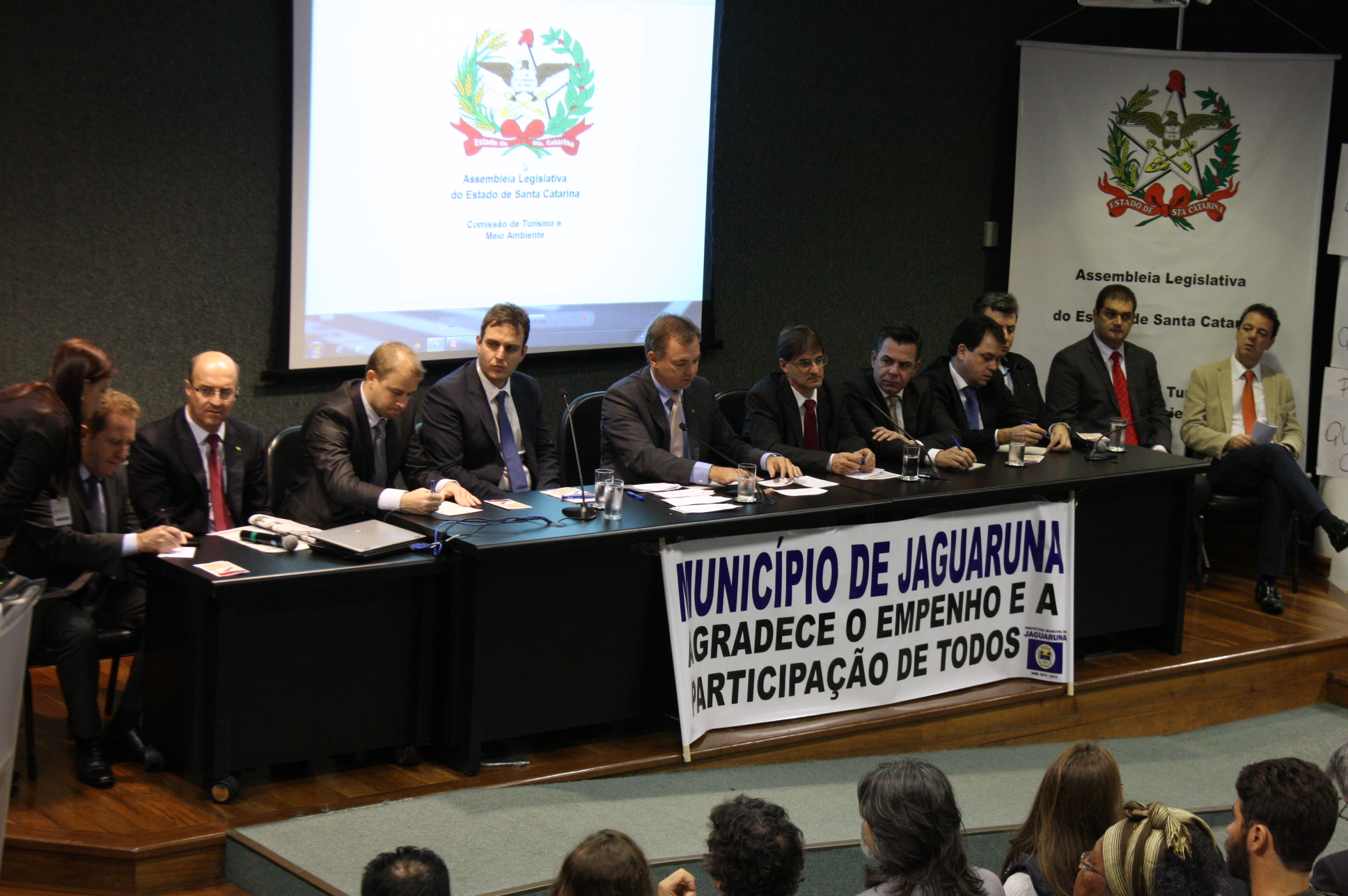 Audiência Pública sobre o gerenciamento costeiro de Jaguaruna. Comissão de Turismo e Meio Ambiente. Foto:Yuri Santos / Agência AL
