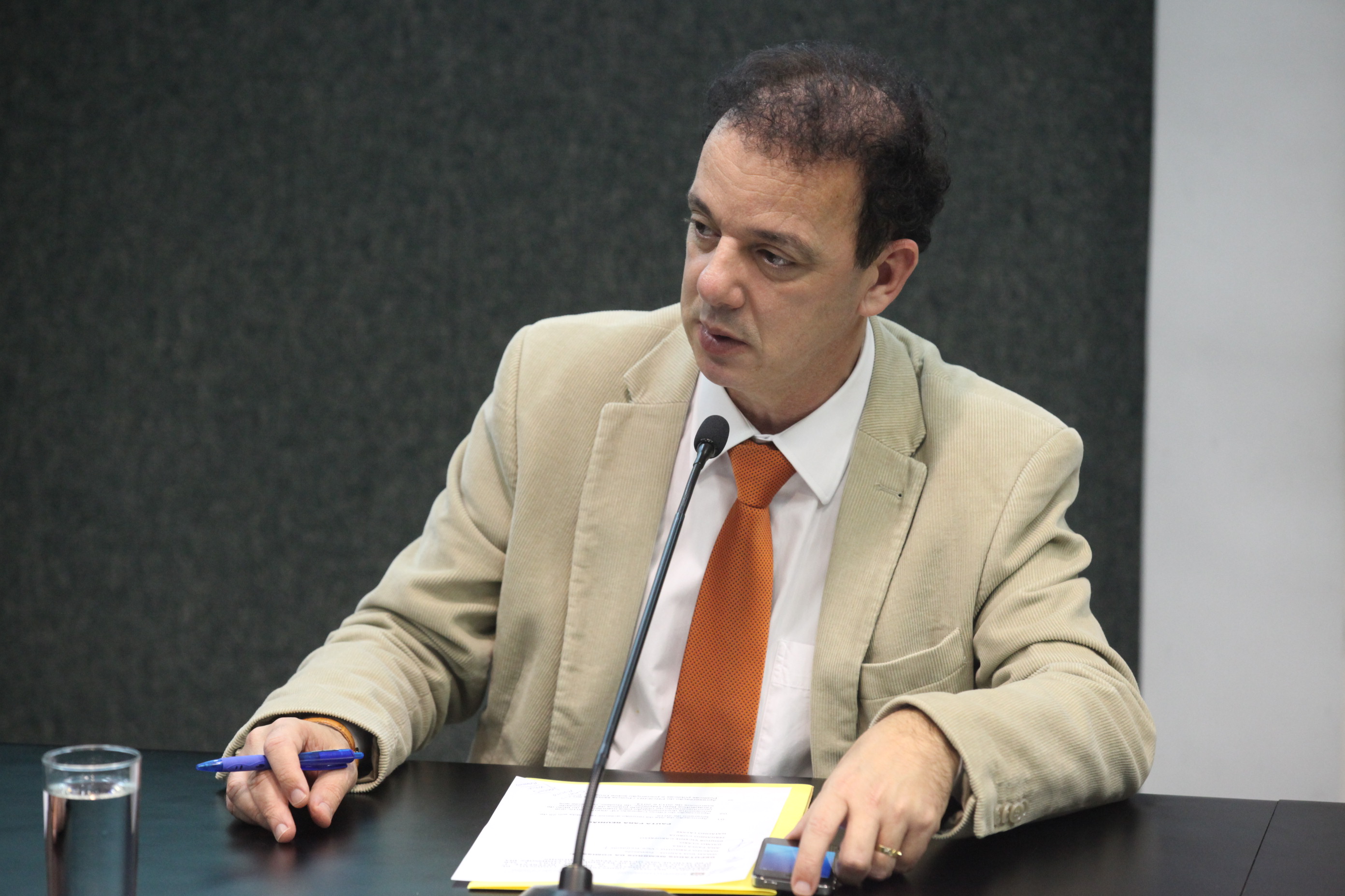 Deputado Ismael dos Santos (PSD). Reunião da Comissão de Prevenção e Combate às Drogas. Foto: Fábio Queiroz / Agência AL